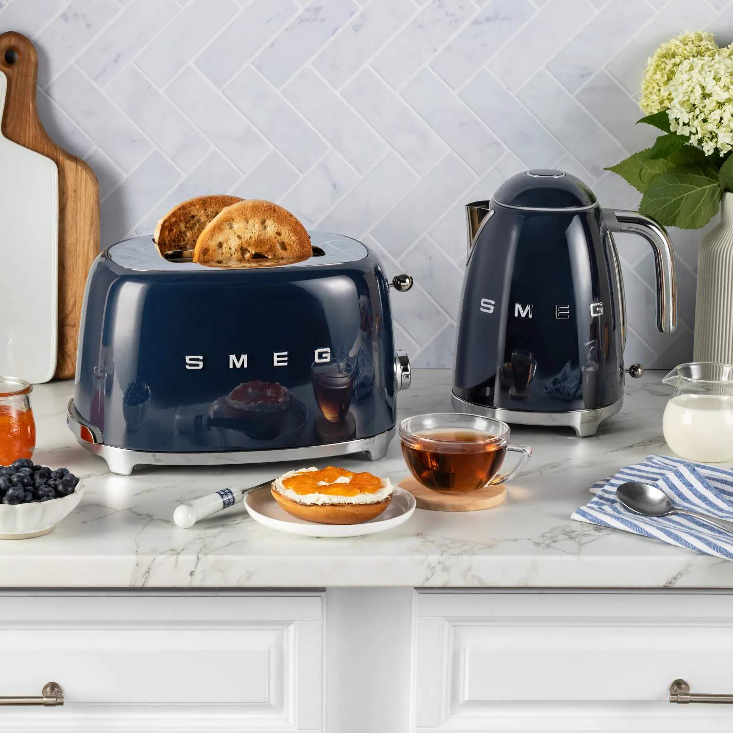 Smeg Brødristere 50's Style Brødrister i Navy Blue, 2