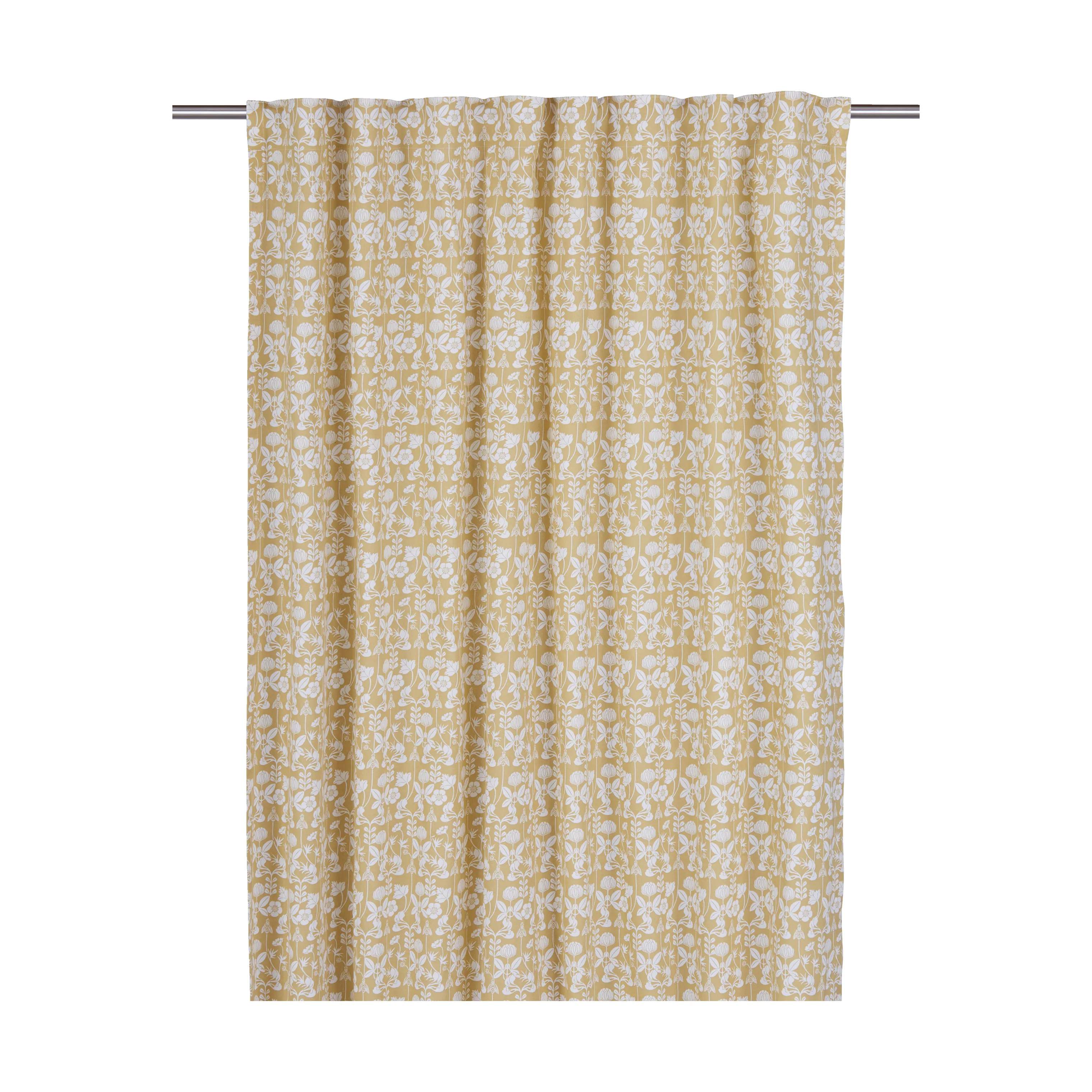 Svanefors Gardiner og gardinstænger De Mina Gardin - 2 stk. i Beige/gul, 1