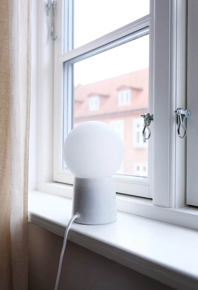 CASA Living Bordlamper Bloom Bordlampe i Hvid, 2