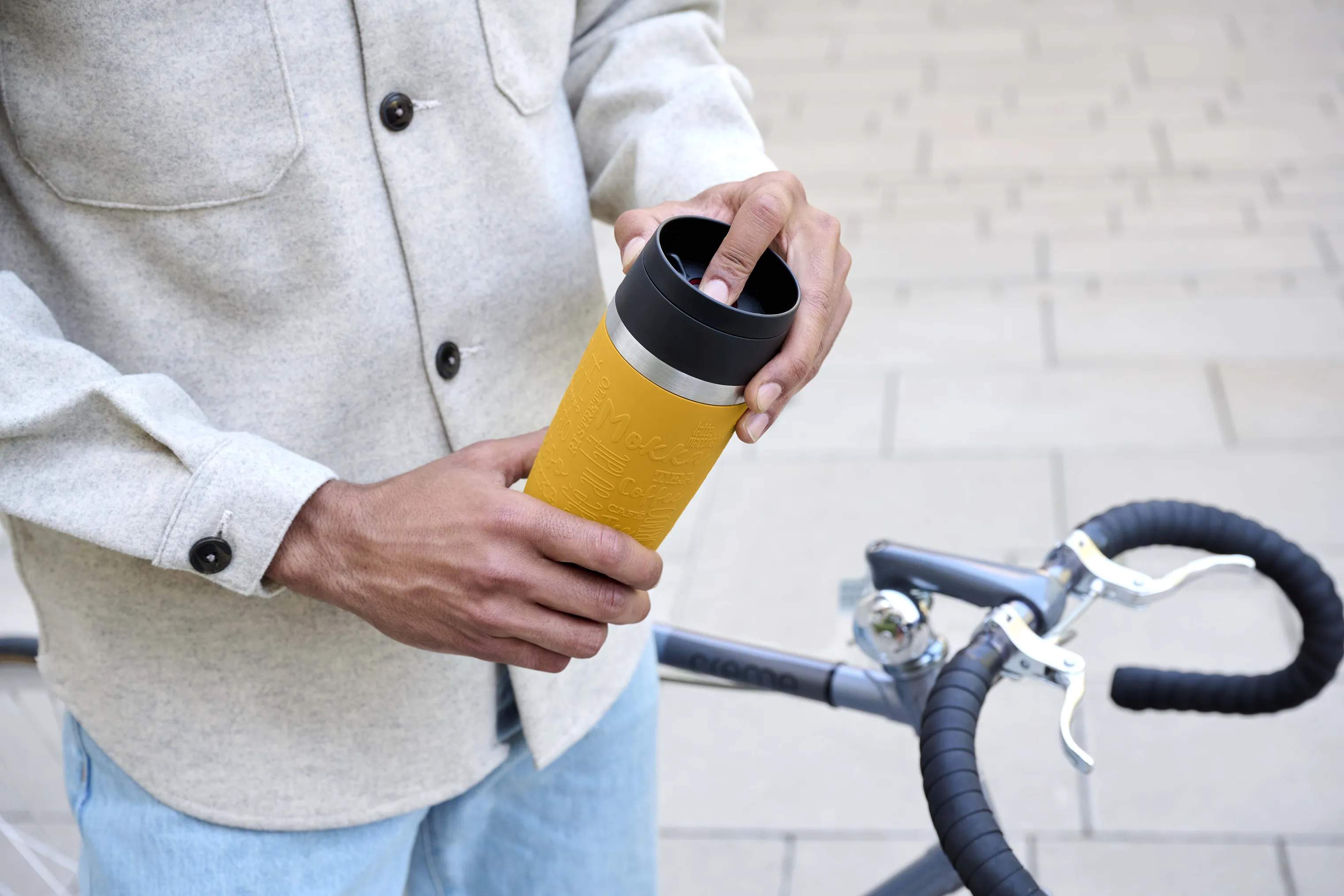 Emsa To go kopper To Go To-Go Classic Rejsekrus i Yellow, 0.36 L, 5