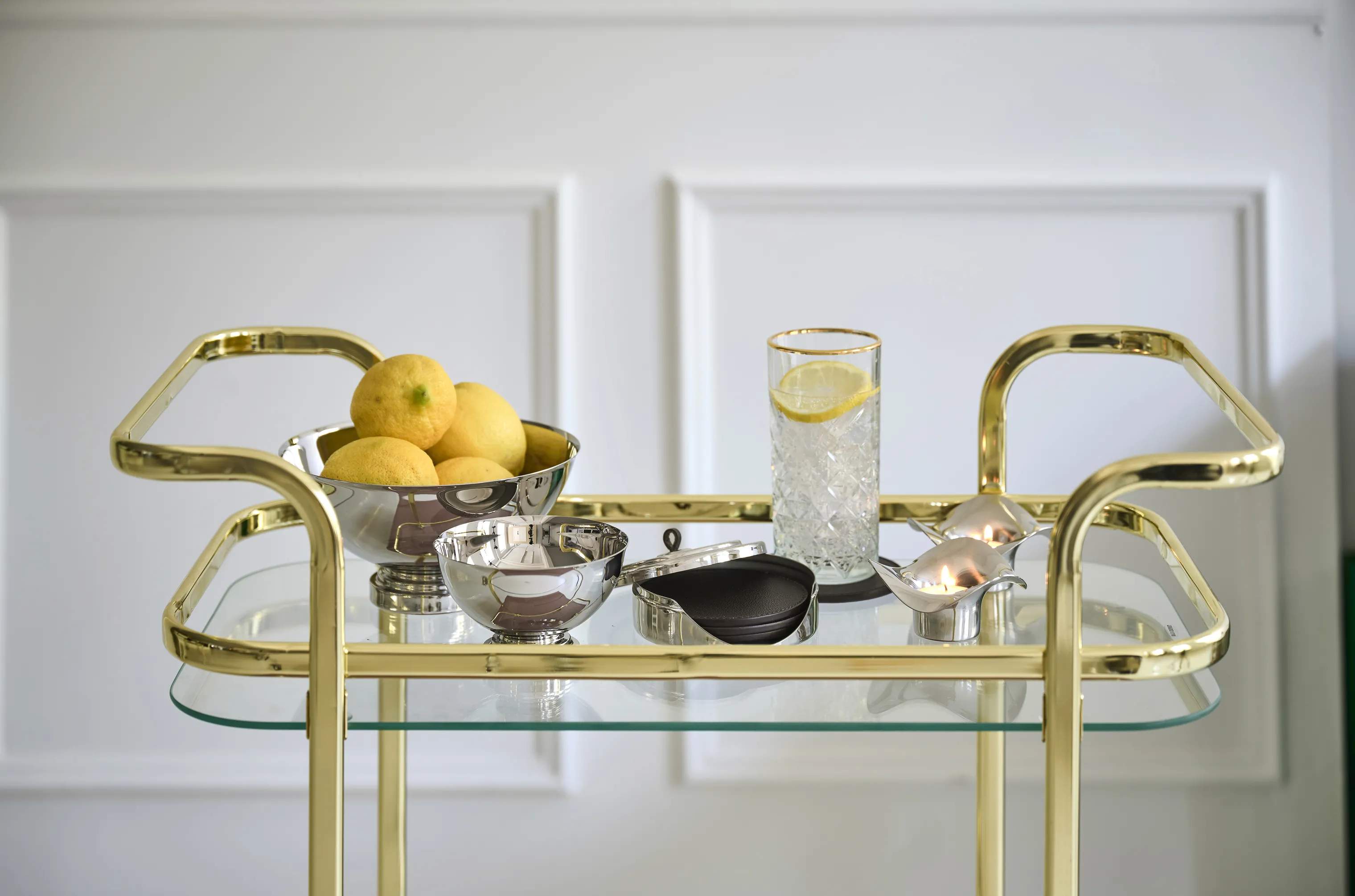 Georg Jensen Fyrfadsstage Cobra Fyrfadsstage - 2 stk. i Mat stål, 4,9 cm, 2