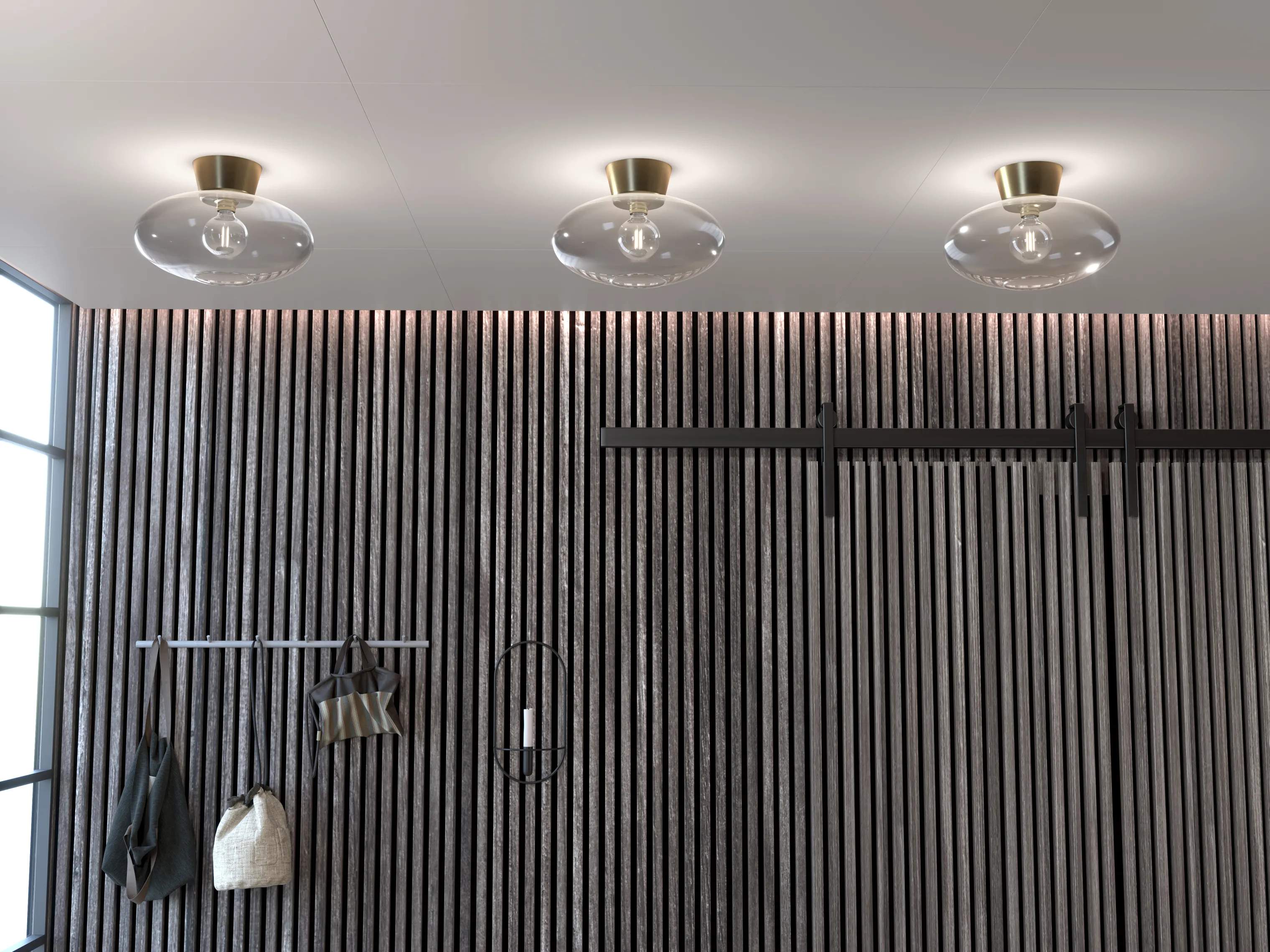 Belid Loftlamper Bullo Plafond i Messing/klar, 2