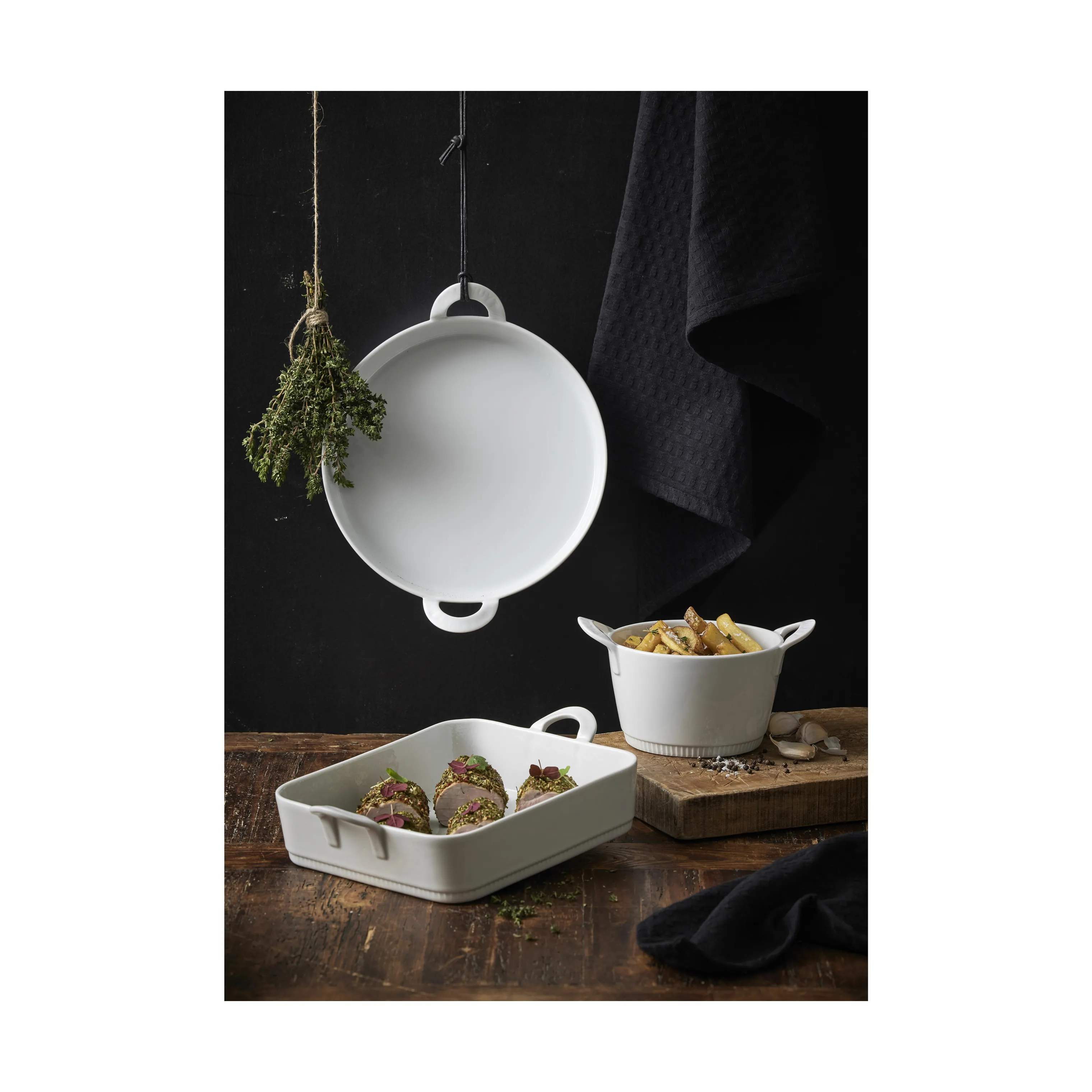 Pillivuyt Ovnfaste fade Toulouse Ovnfast Fad i hvid, B23 x L25 cm, 6