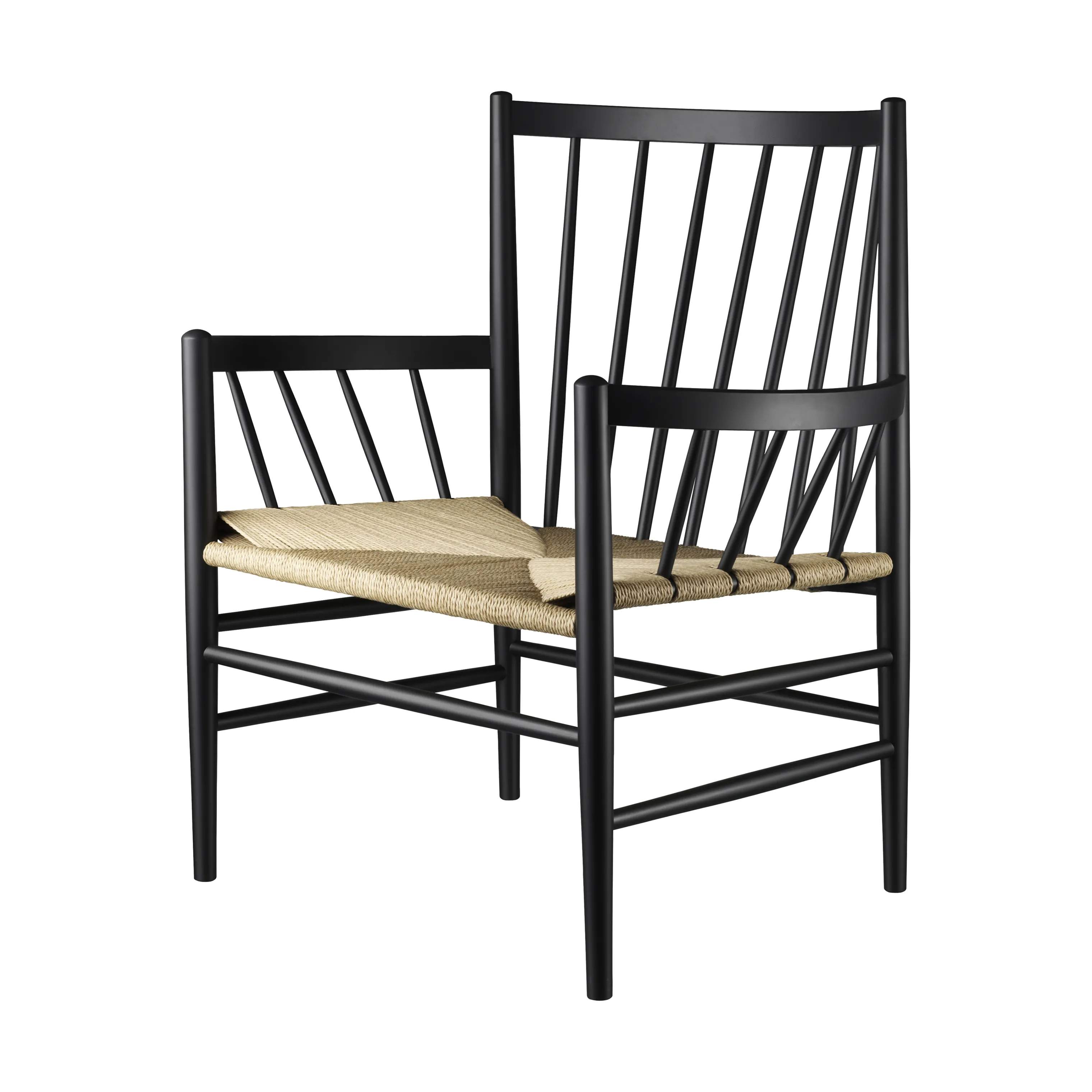 J82 Loungestol, black (ral 9005), large