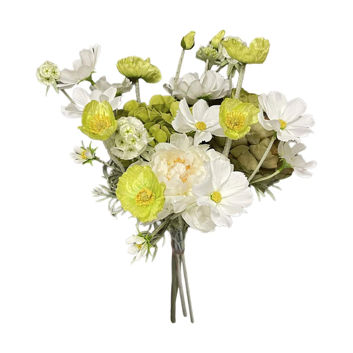 everbloom Kunstige blomster Blomsterbuket i Grøn/hvid, 1