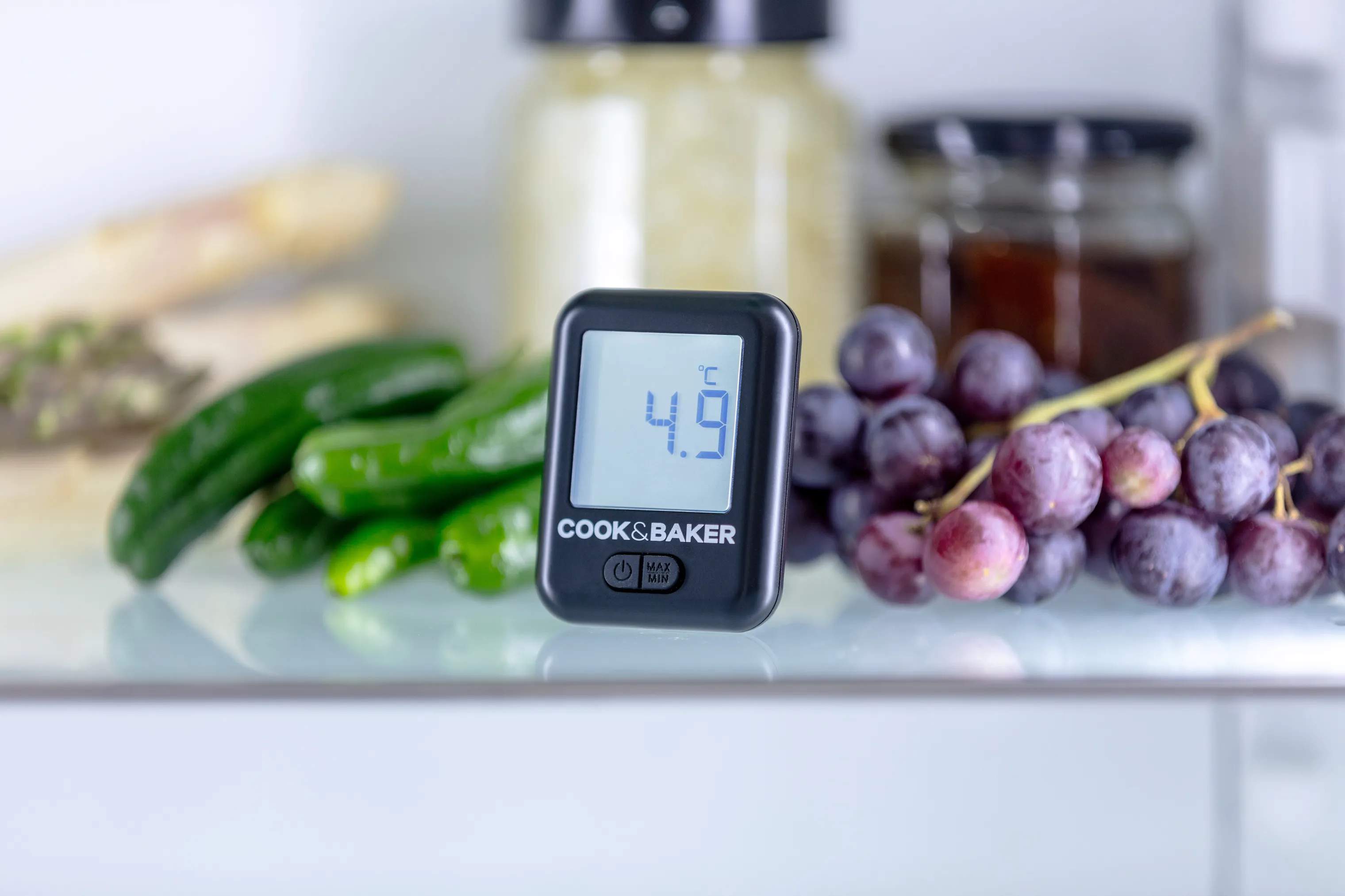 Cook & Baker Termometre Køleskabstermometer i sort, 2