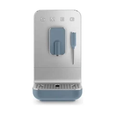 Smeg Espressomaskiner 50's Style Fuldautomatisk Espressomaskine BCC12SBMEU i Mat blå, Fuldautomatisk Espressomaskine m. steamer, 1