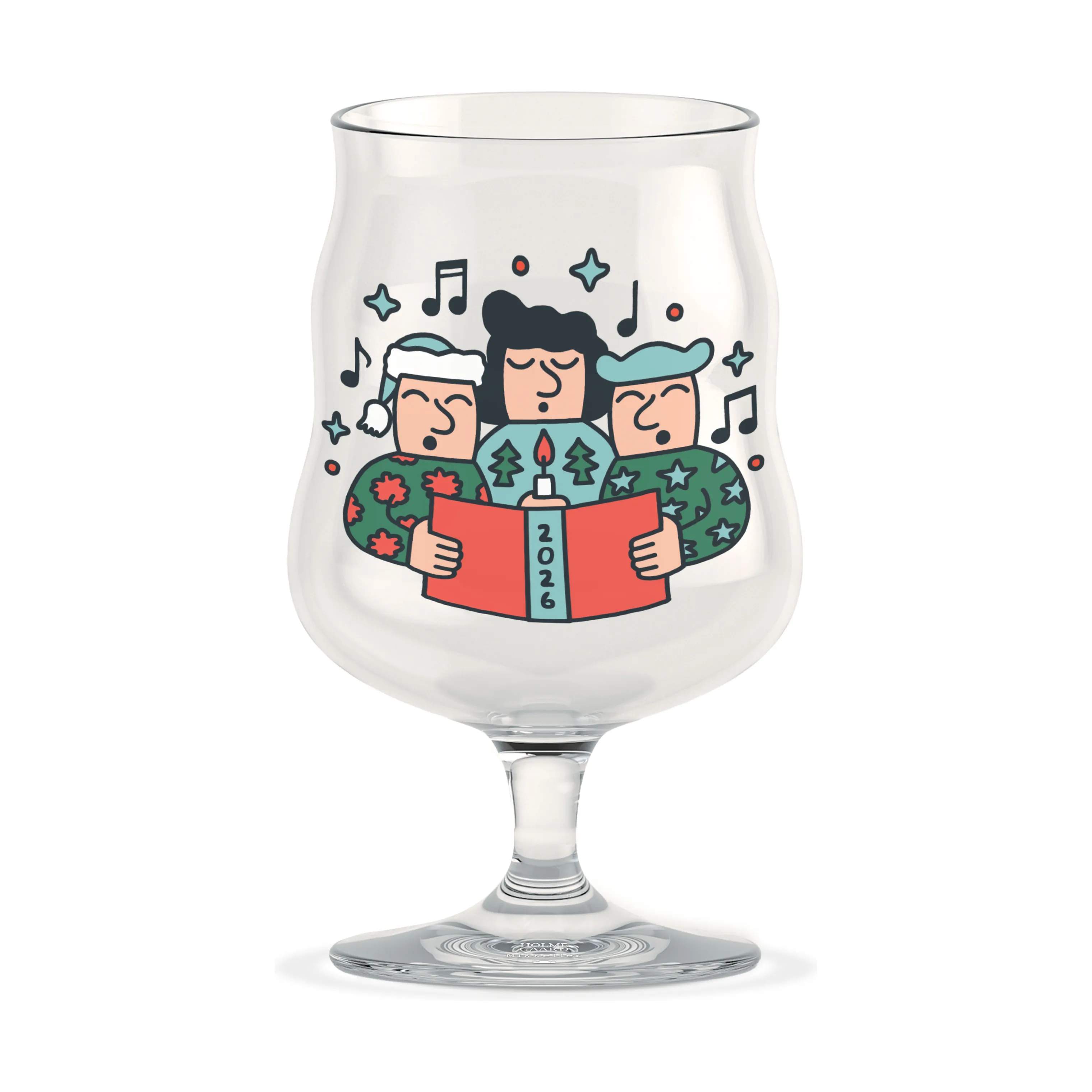 Holmegaard Ølglas Mikkeler Mikkeller Universal Ølglas 2026 i Klar m. deko, 1