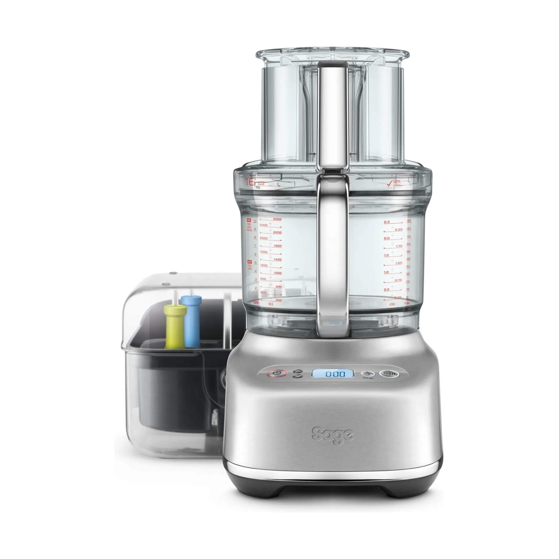 Sage Foodprocessorer Paradice 9 Foodprocessor i Brushed Stainless Steel, 1