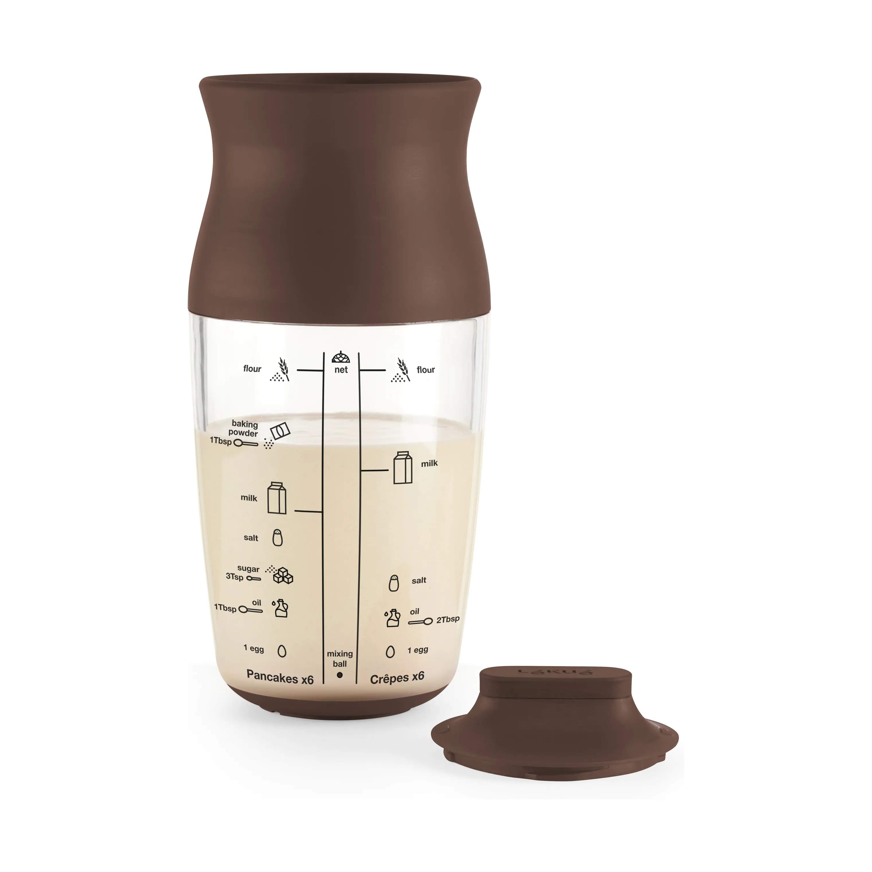 Lékué Øvrigt køkkengrej Pandekageshaker i brun, 1