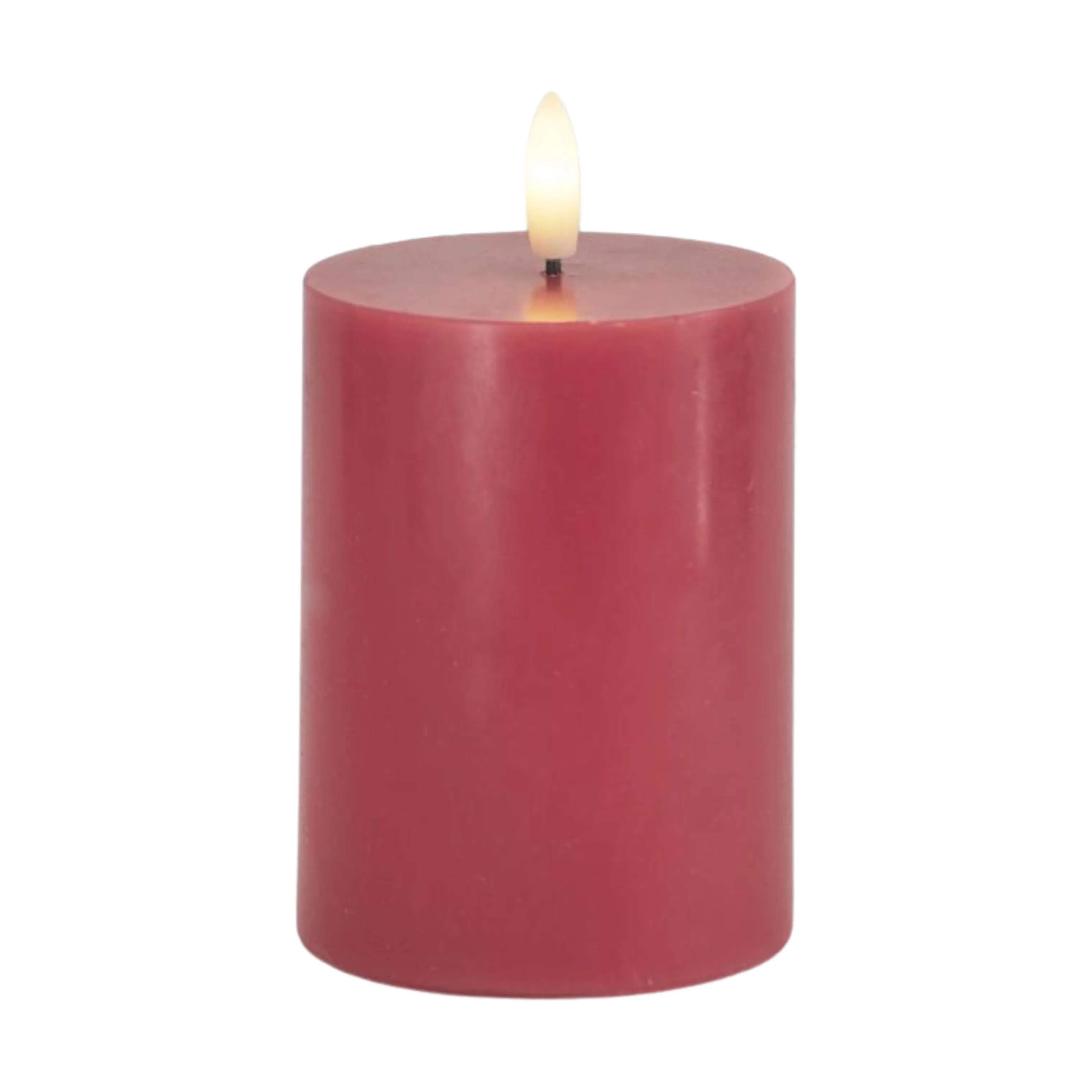 Sirius LED-lys Sille LED Bloklys i Rose Plum, H10 x Ø7,5 cm, 1