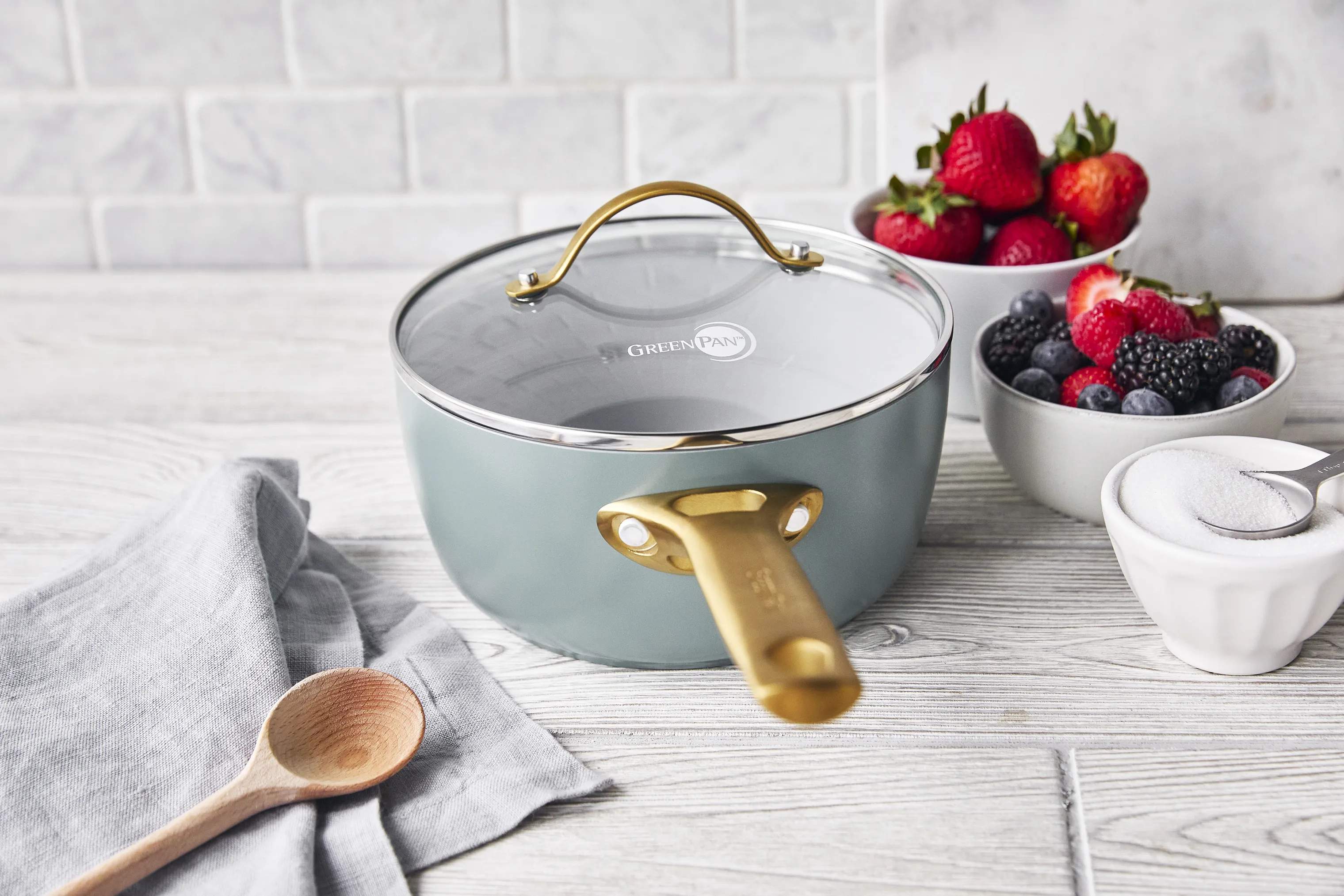 Greenpan Kasseroller Padova Kasserolle i Skye Blue, 3