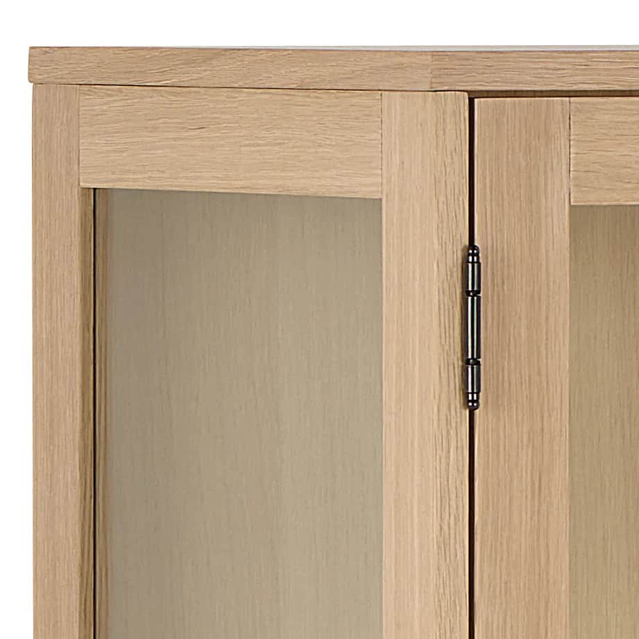 CASA Living Skabe Marte Vitrineskab i H148 x B140 cm, 8