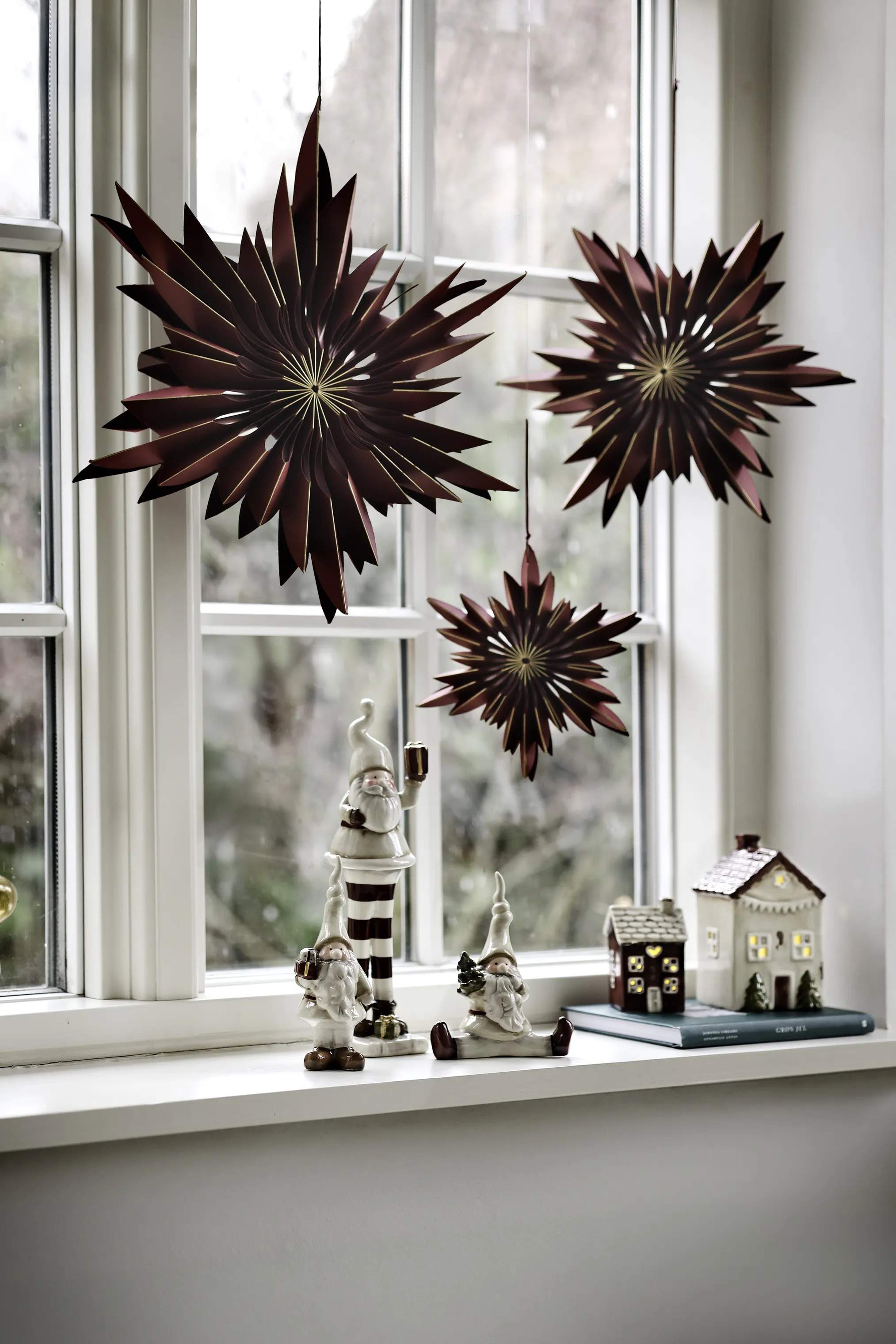 Casa Christmas Lysdekoration LED Lyshus i Beige, 3