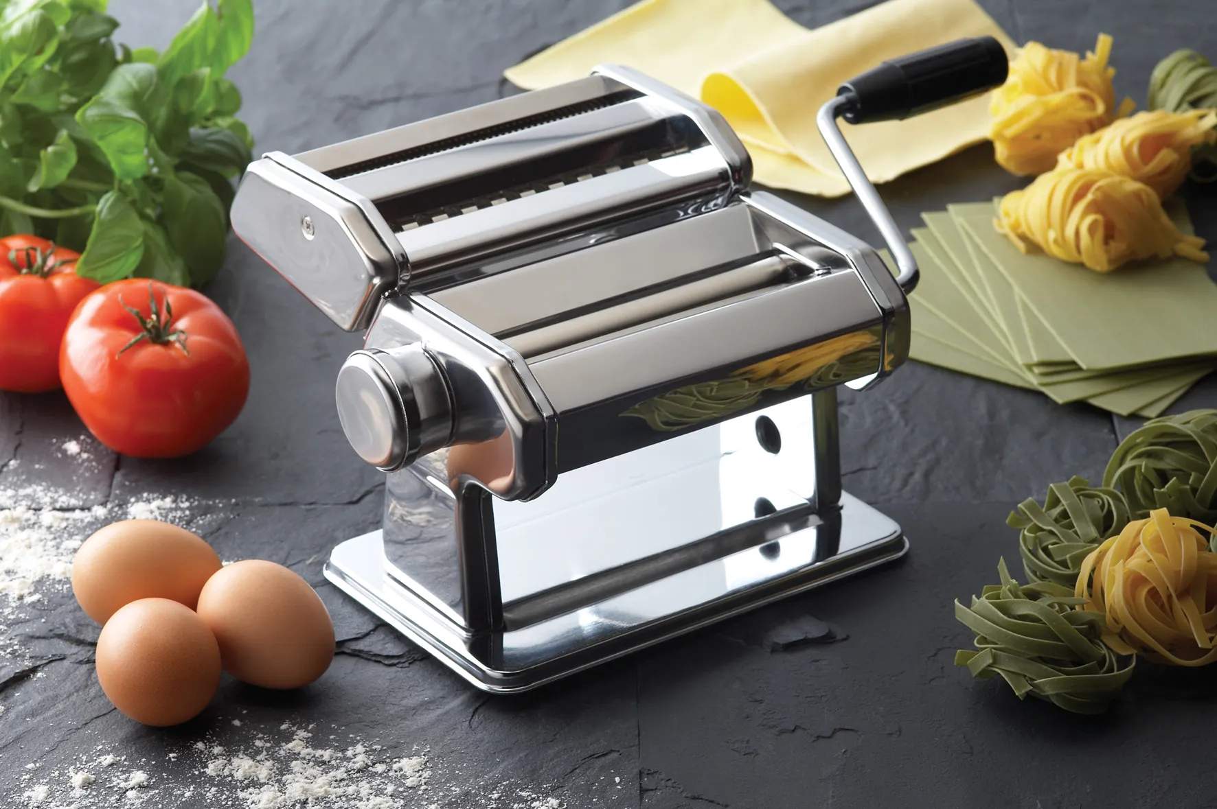KitchenCraft Pastamaskiner World of Flavours Pastamaskine i Sølv, 4