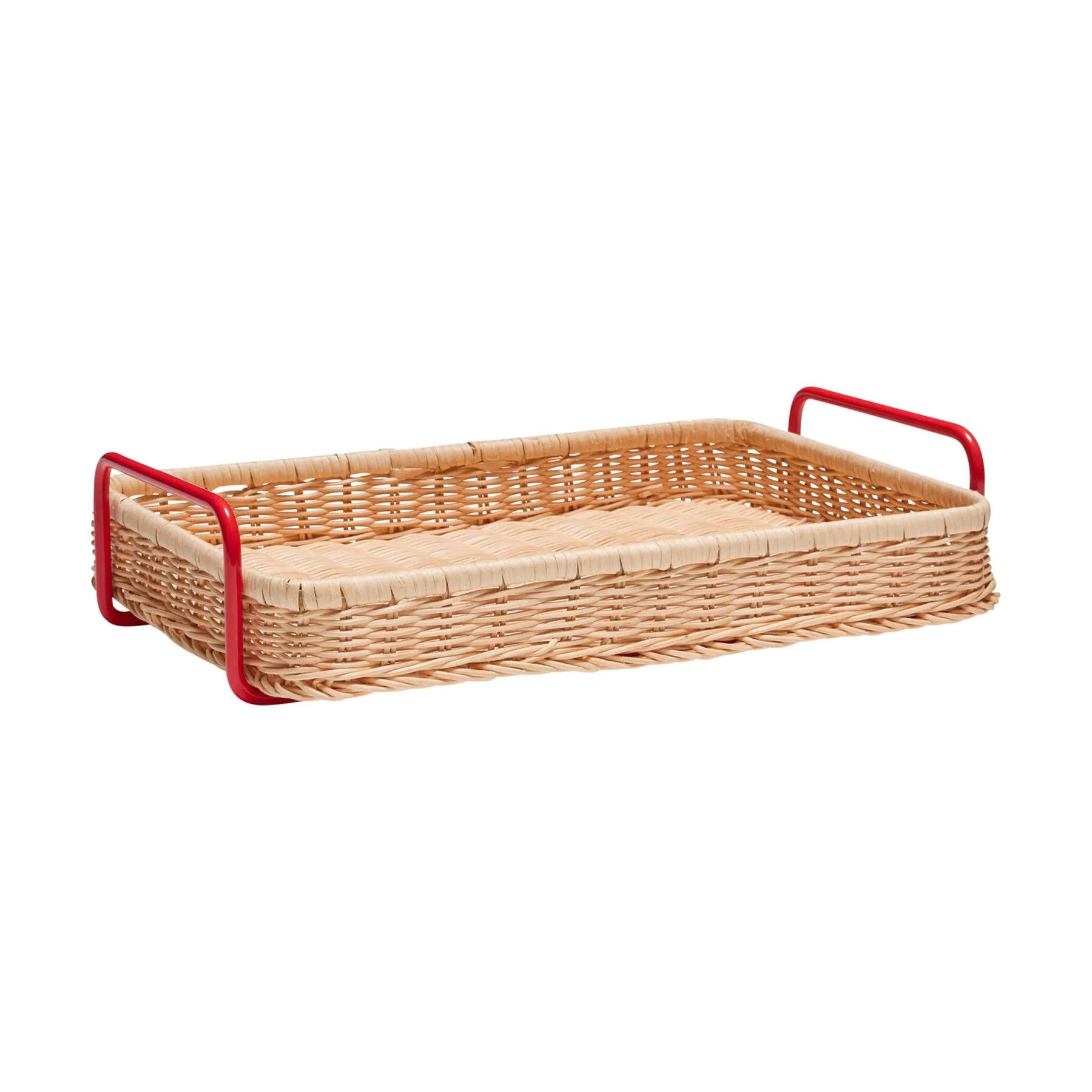 Hübsch Bakker Splint Bakke i Natur/Rød, 1