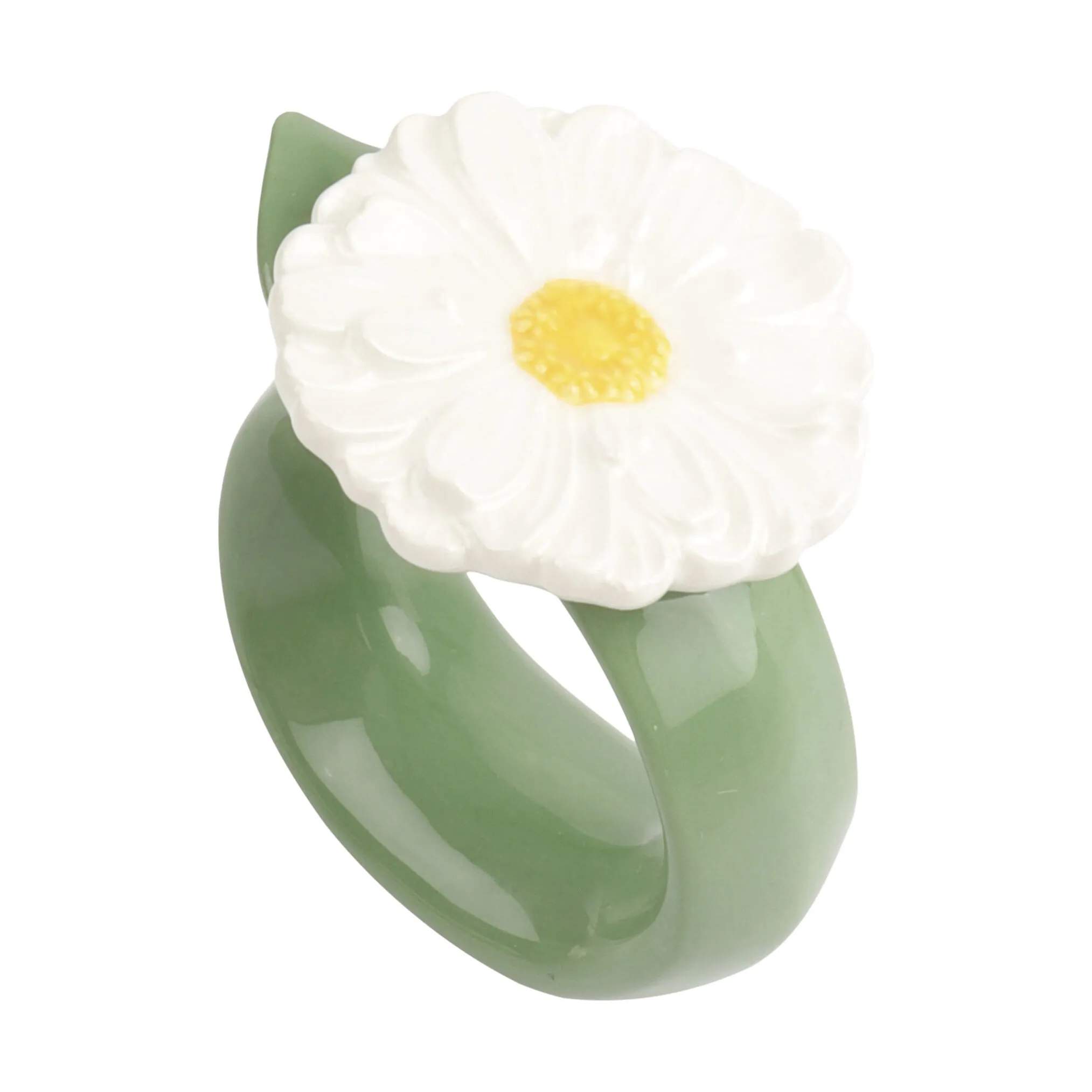 CASA Living Servietringe og -holdere Servietring i Hvid/grøn, 1