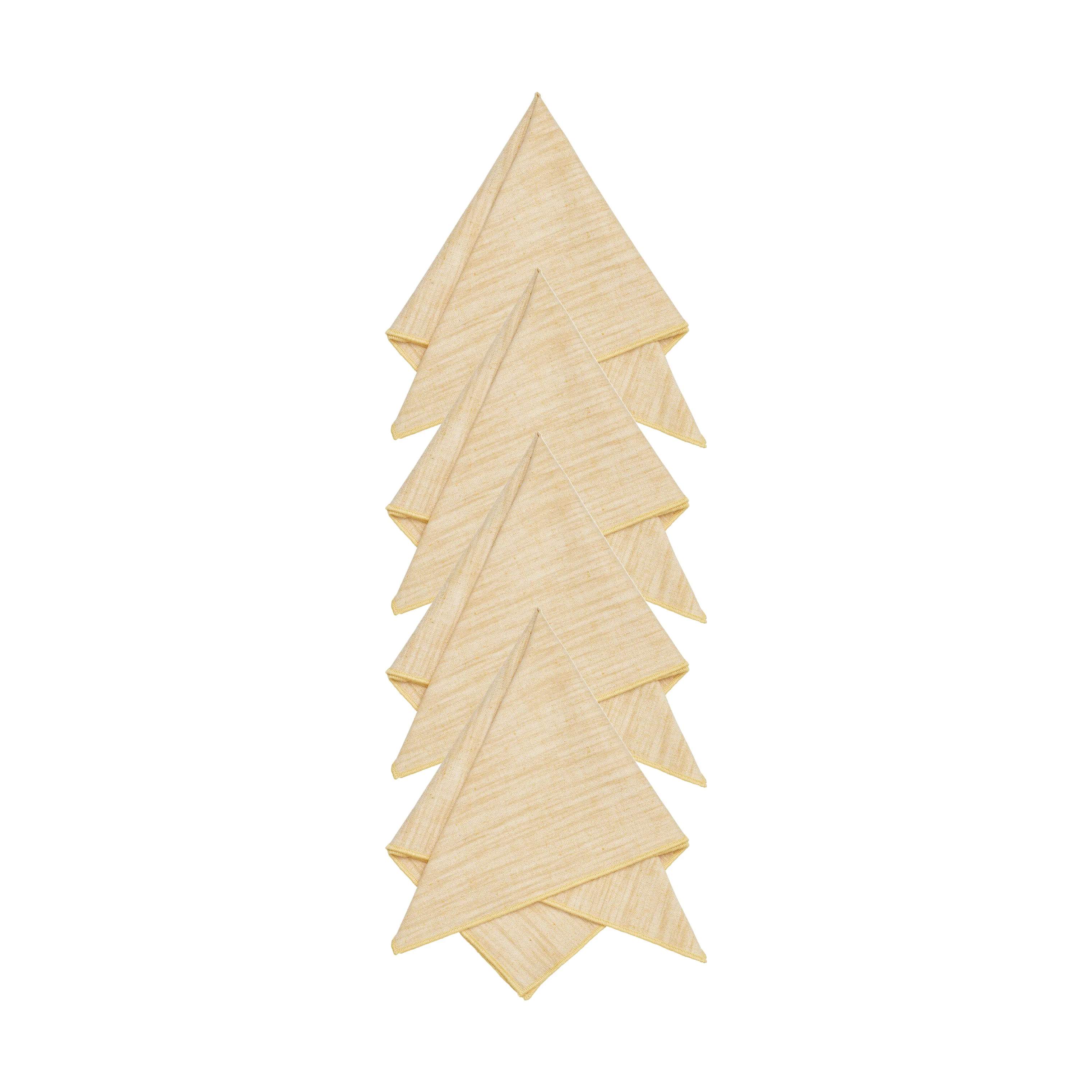 Svanefors Stofservietter Sabina Mundserviet - 4 stk. i Beige/gul, 1