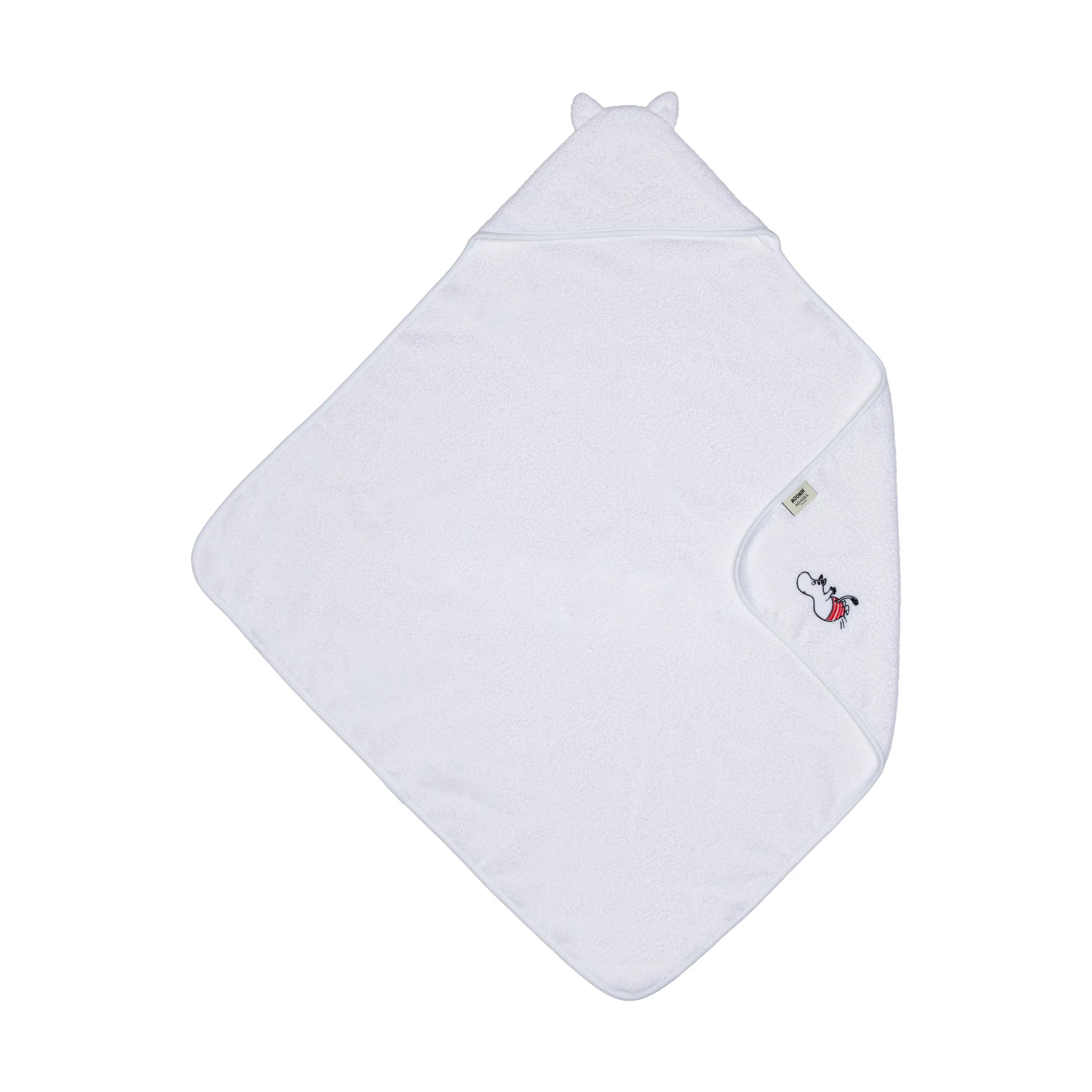 Hættehåndklæde - Mumitrold, hvid, large