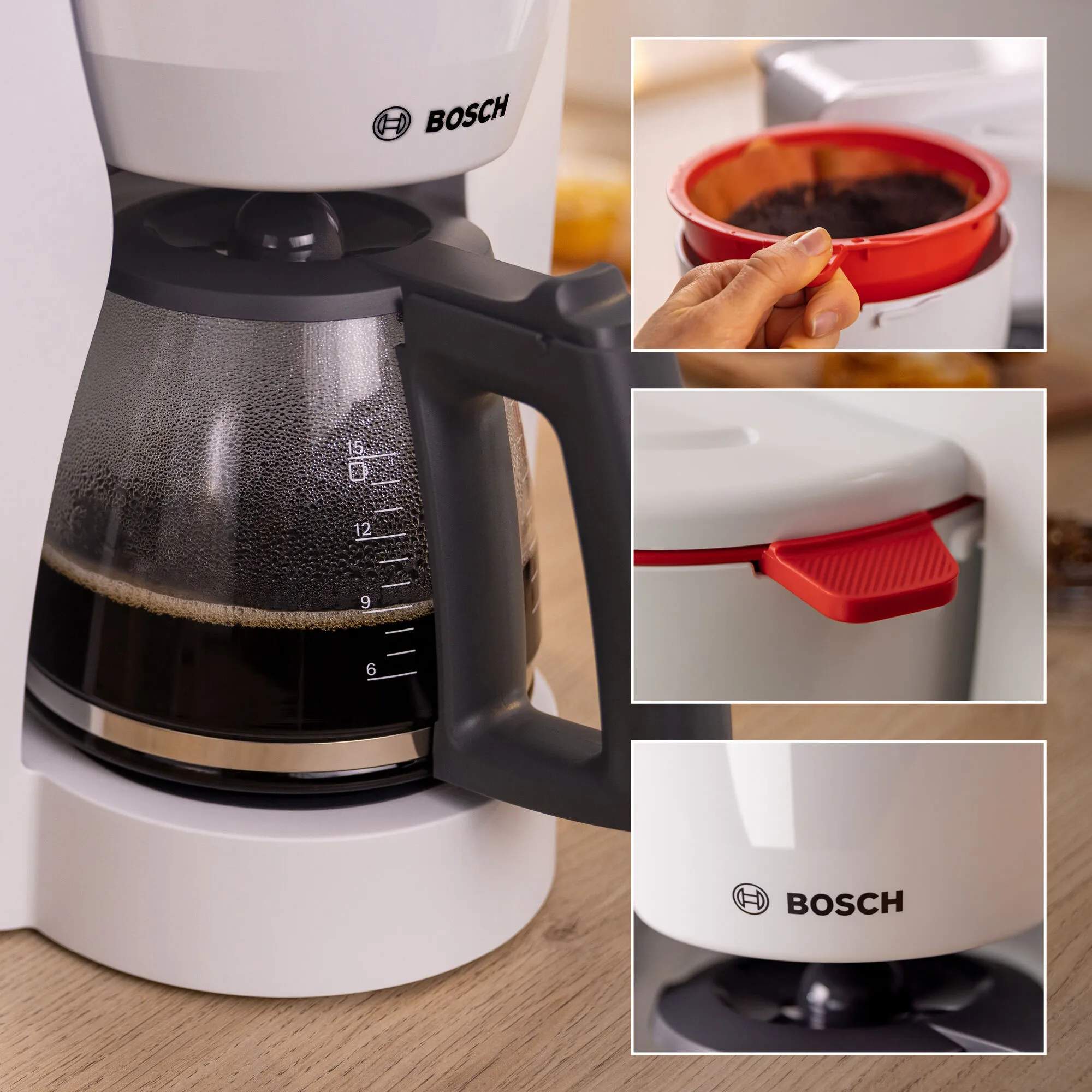 Bosch Kaffemaskiner Mymoment Kaffemaskine i Hvid, 5