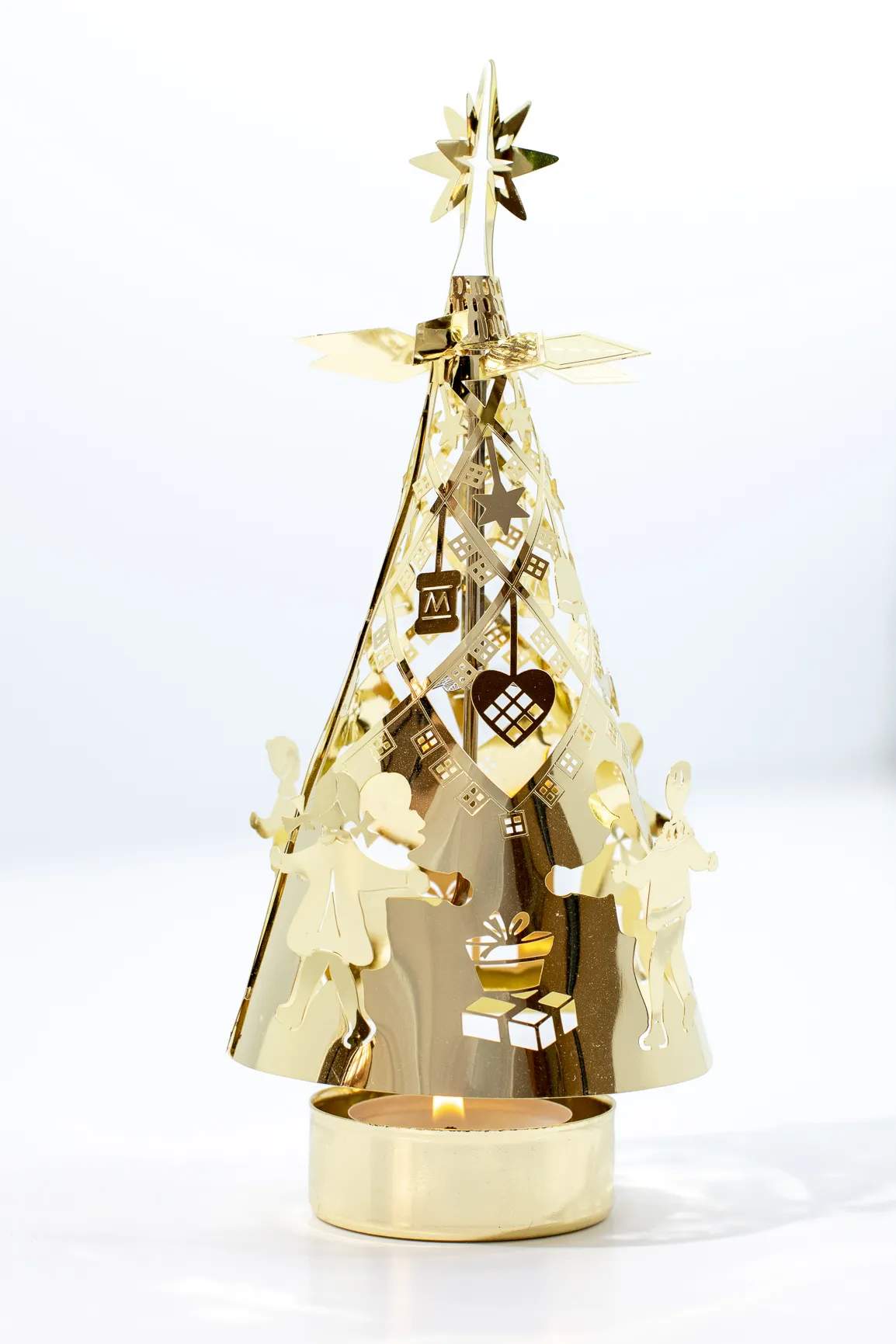 Jette Frölich Design Jule- og adventsstager Dancing Children Fyrfadsstage i Guld, 1