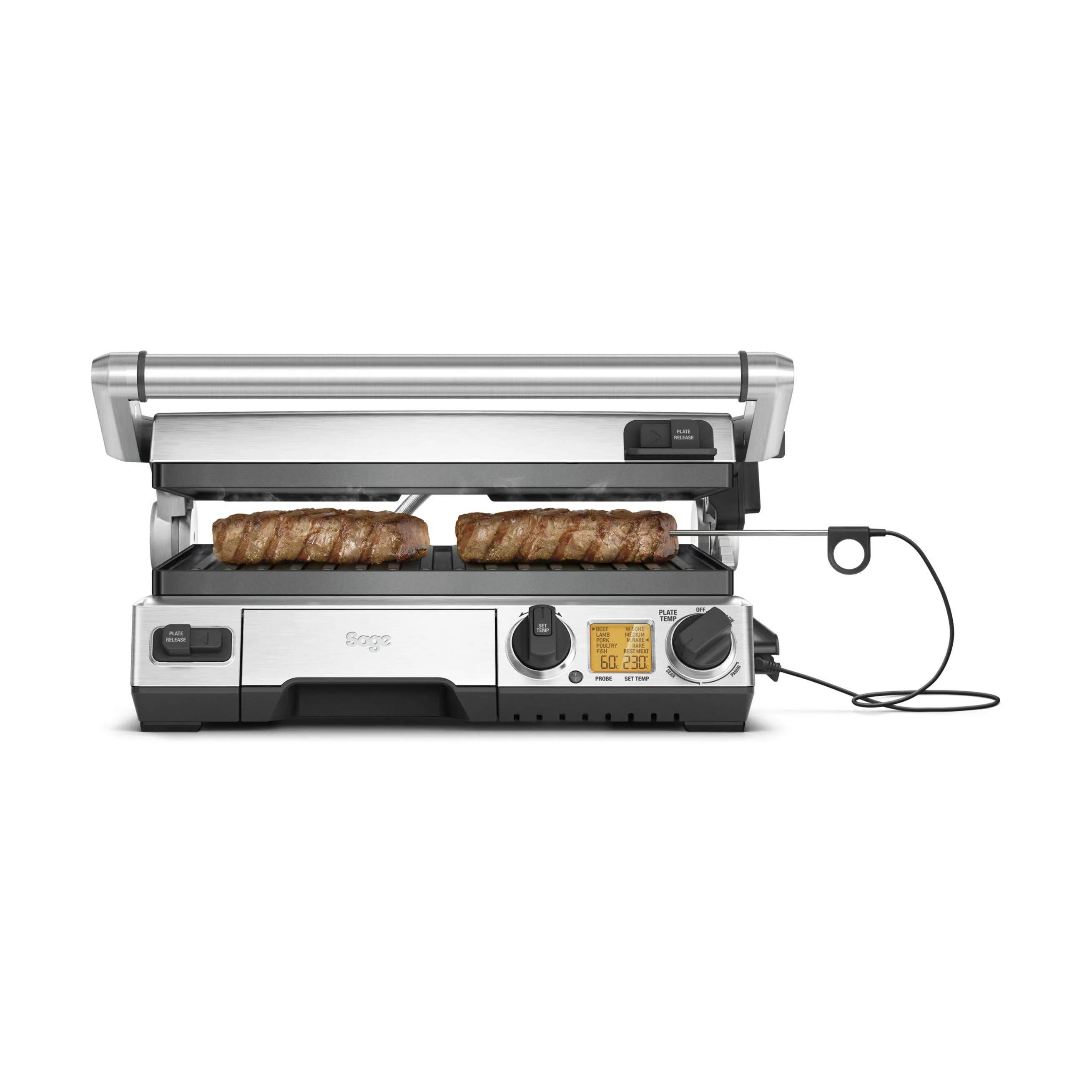 Sage Bordgrill The Smart Grill Pro Bordgrill i Stål, 2