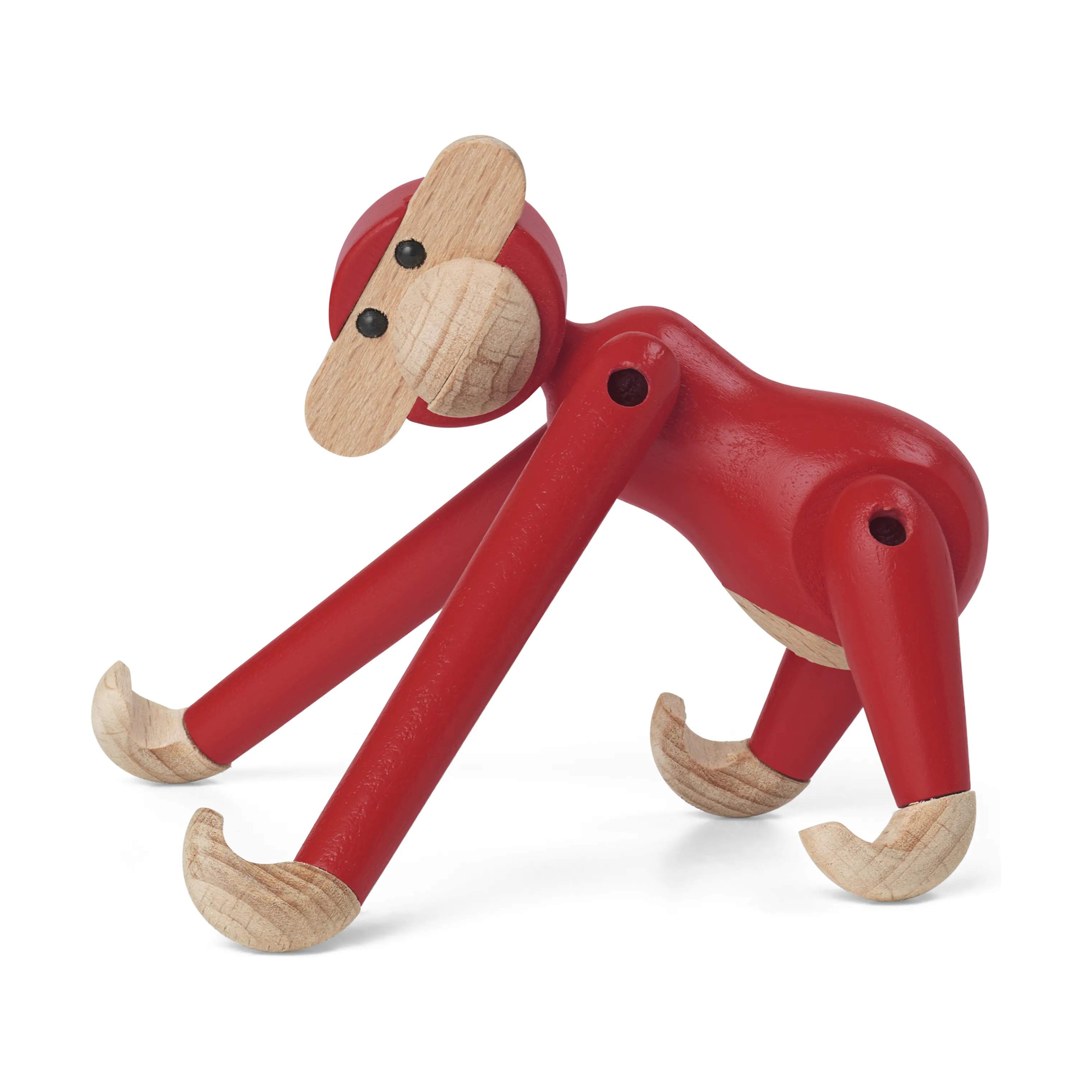 Kay Bojesen Dyrefigurer Monkey Abe - Mini i Rød, 4