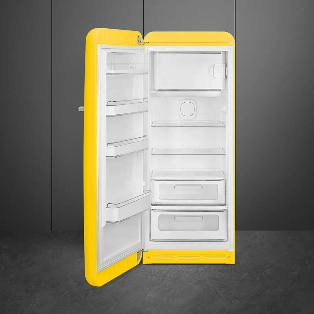 Smeg Køleskabe 50's Style Kølefryseskab i Gul, 2