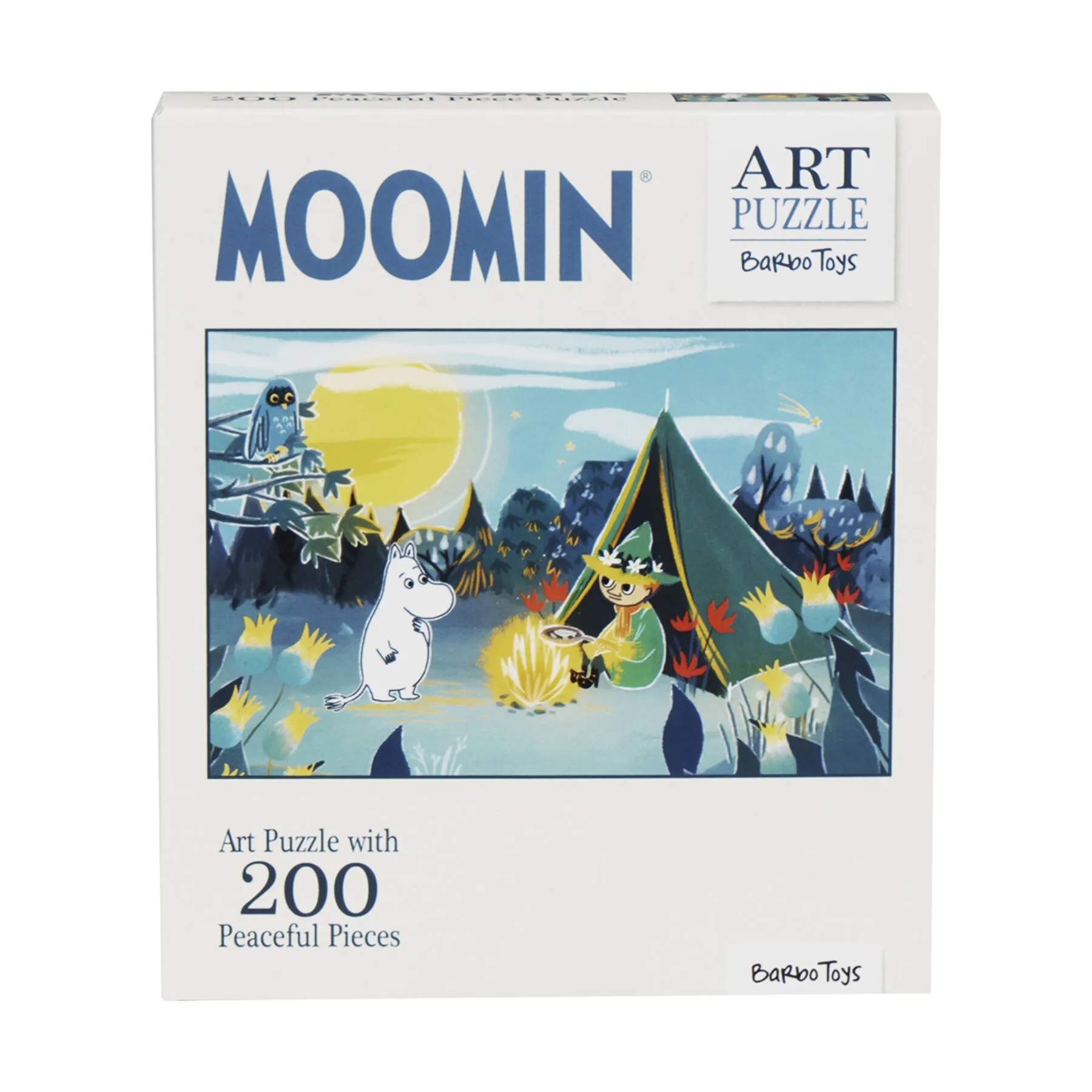 Barbo Toys Spil Mumi Puslespil - Camping i Blå, 1