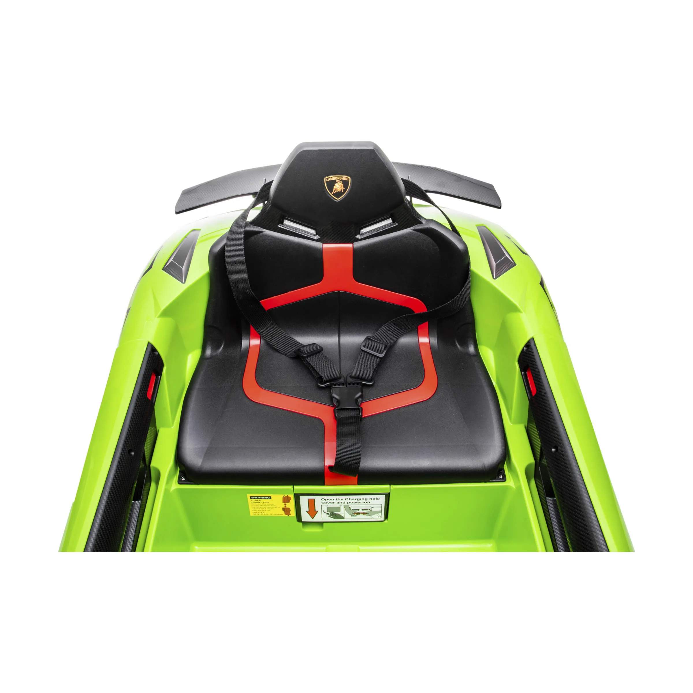 NORDIC PLAY Speed El-biler til børn Elektrisk Bil -  Lamborghini Aventador SV i grøn, 4