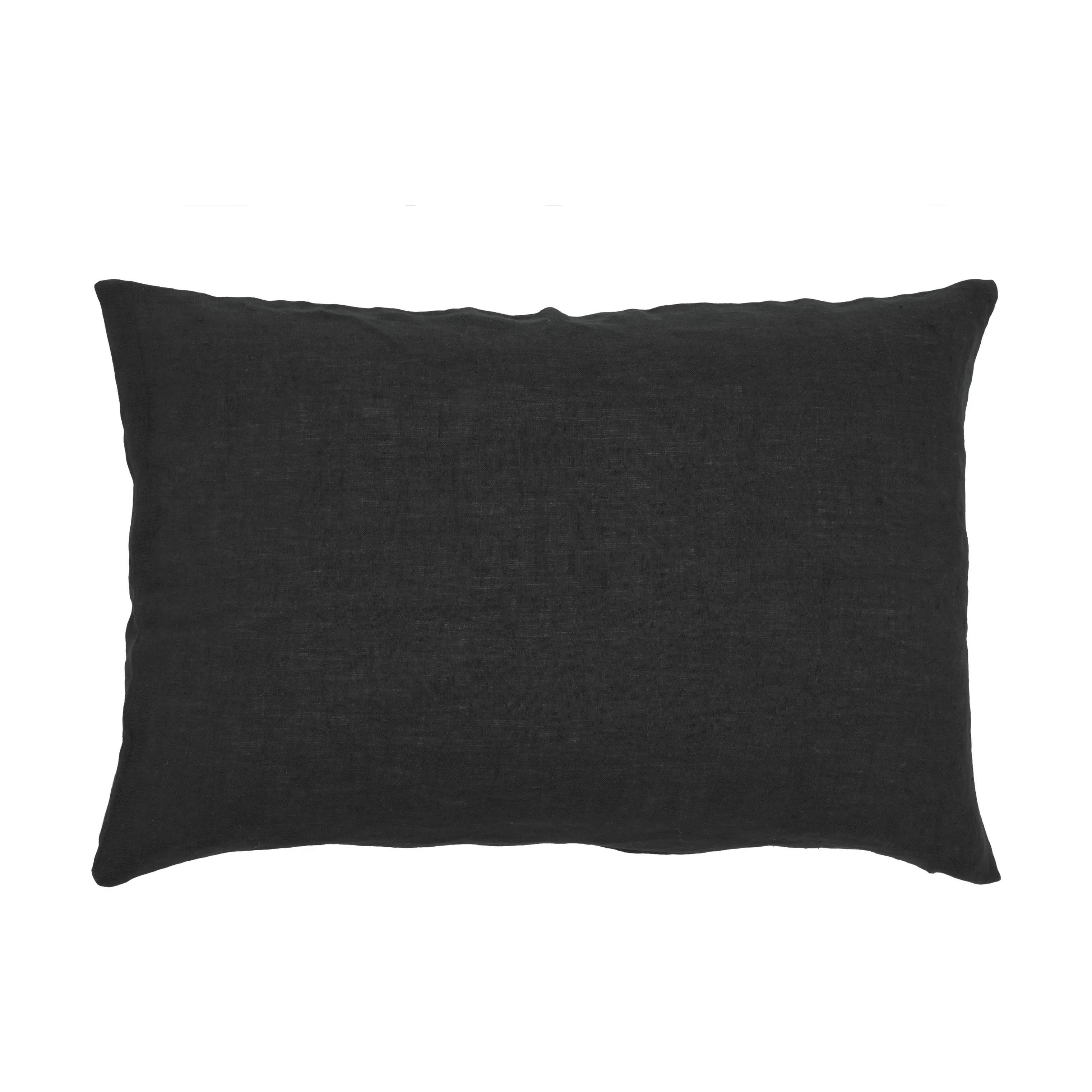 Linen Pude, sort, large