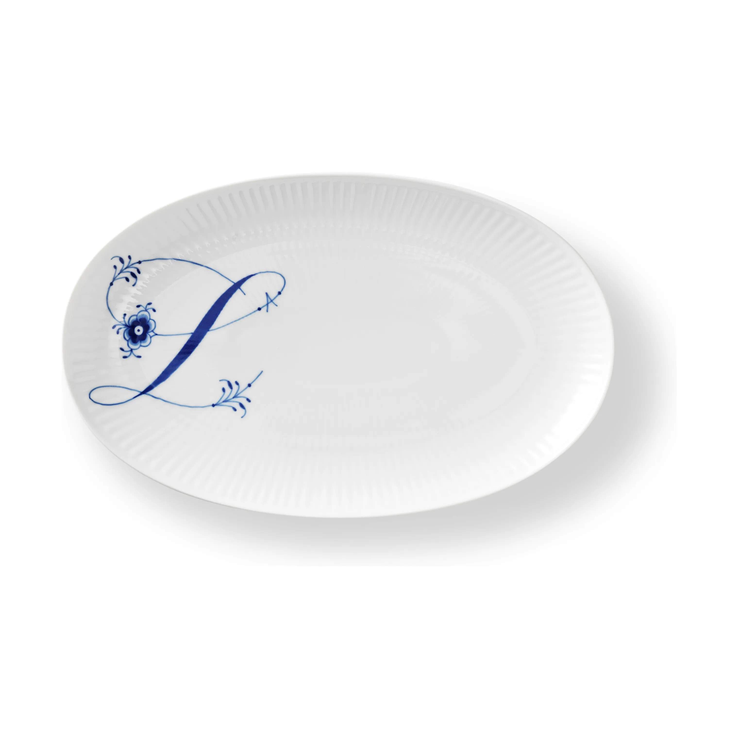 Alfabet Kollektion Tallerken - L, hvid, large