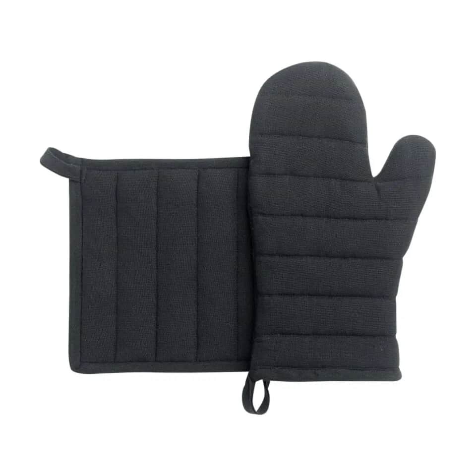 Winkler Grydelapper Jona Ovnhandske Sæt - 2 dele i Sort, 1