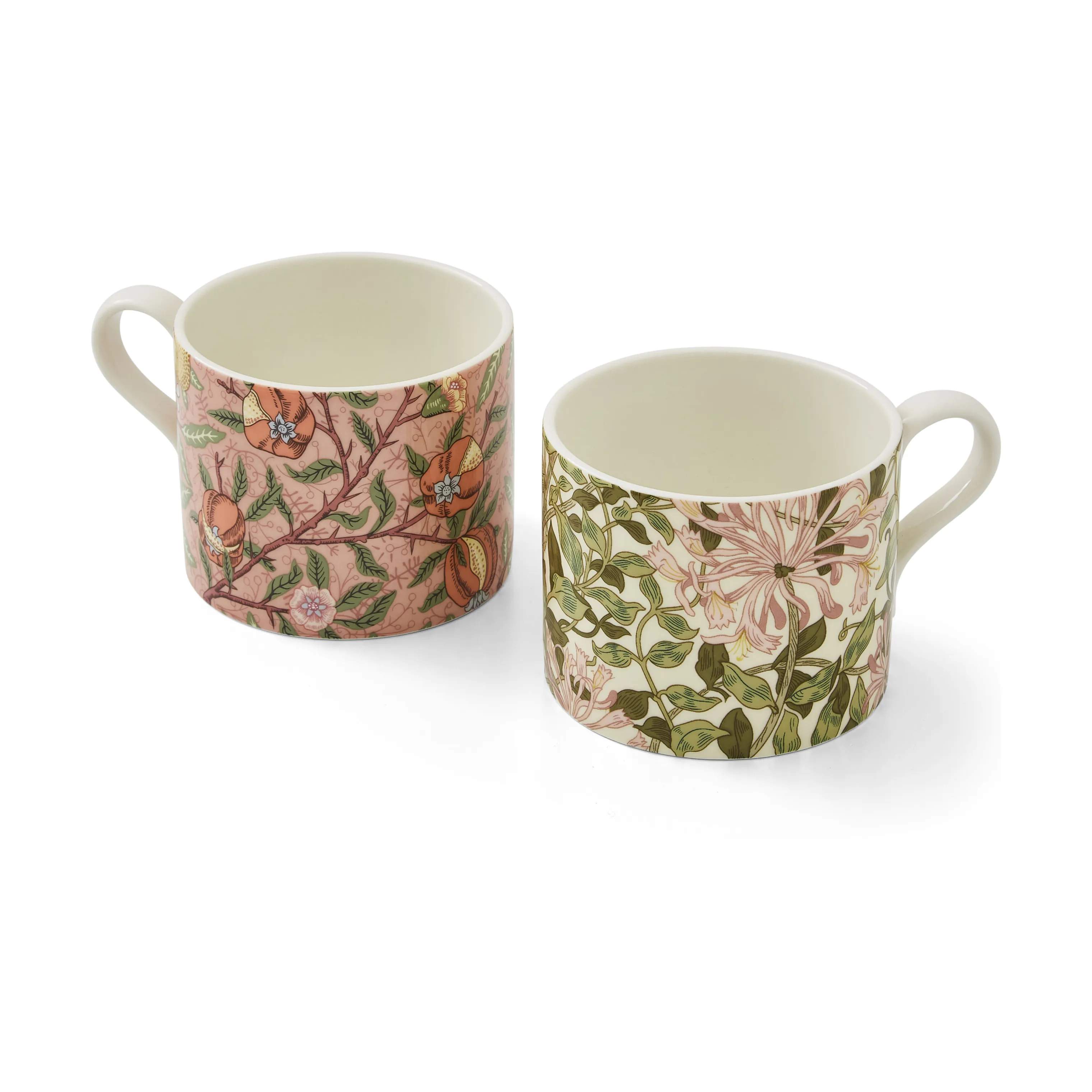 Spode Krus og kopper med hank Morris & Co Krus - 2 stk. i Lyserød, 1