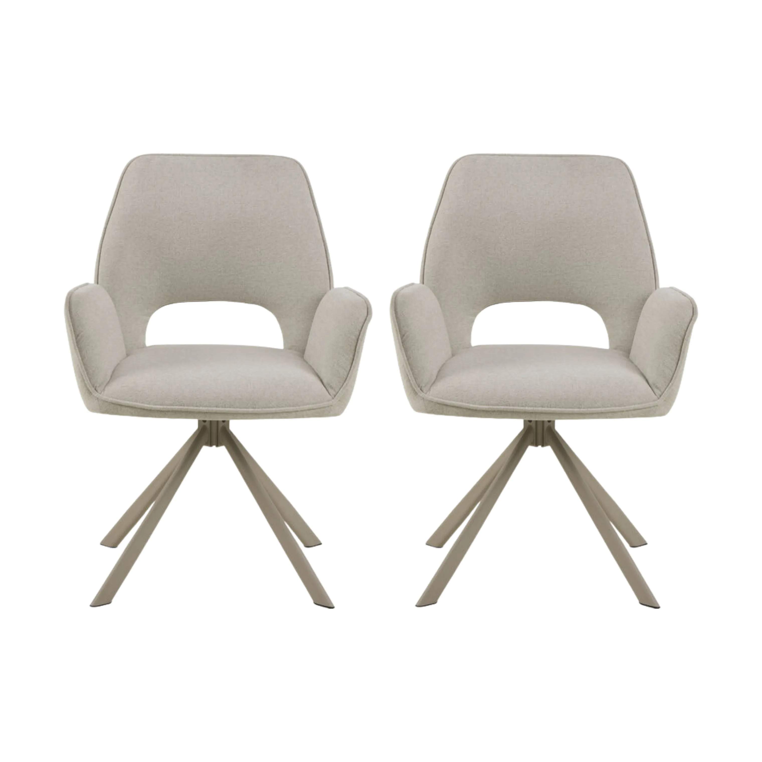 CASA Living Spisebordsstole Graham Spisebordsstol - 2 stk. i beige, 1