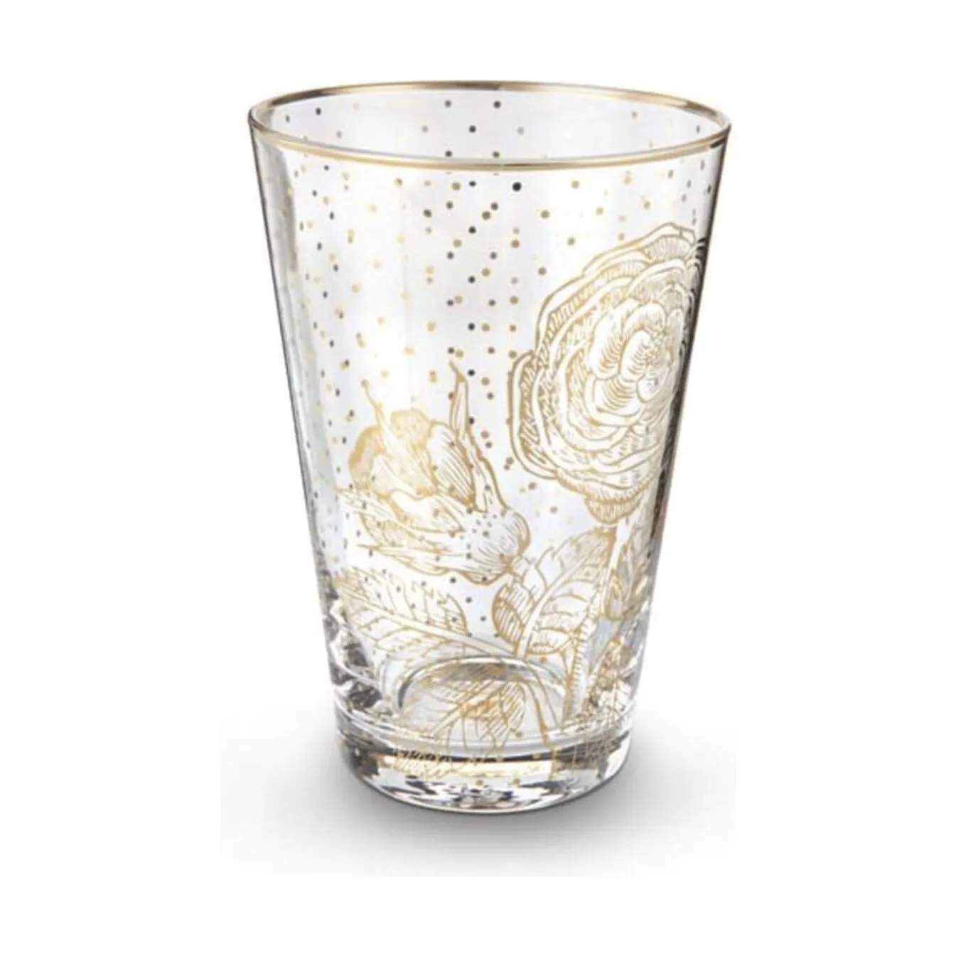 PIP Studio Highball glas Royal White Royal Golden Dots Highball Glas i blue/ gold, 1