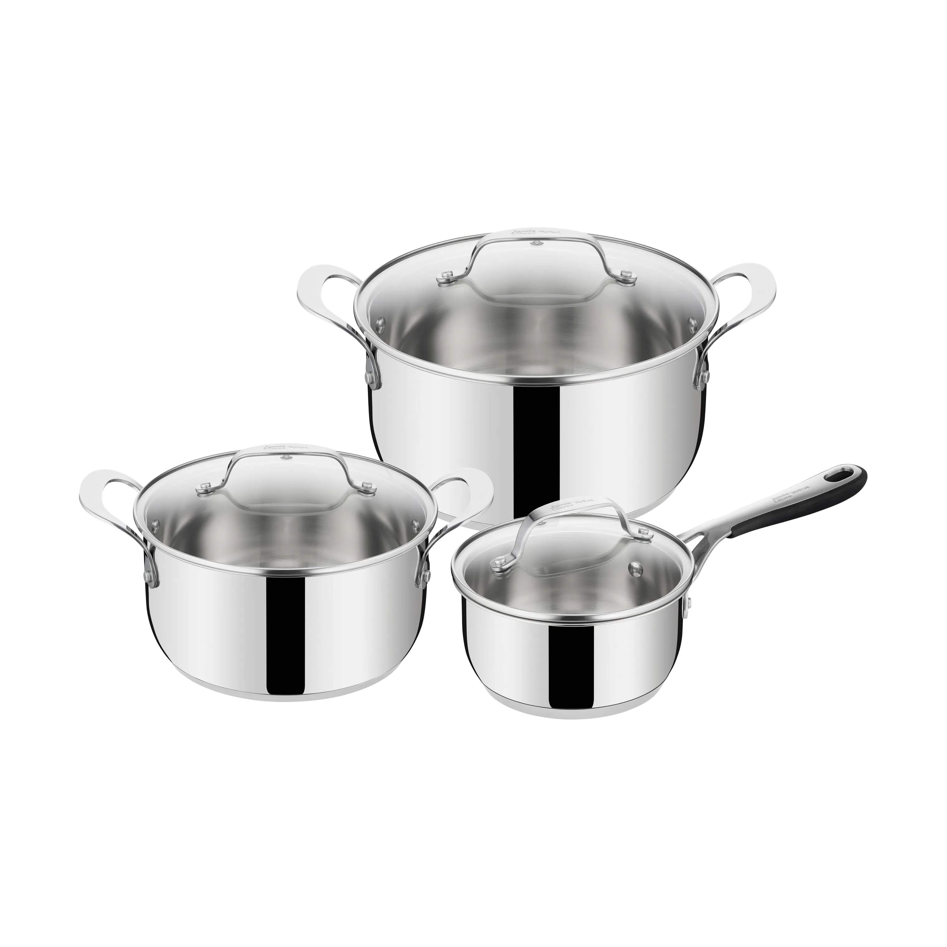 Jamie Oliver by Tefal Grydesæt Kitchen Essential Essential Grydesæt - 6 dele i Sølv, 1