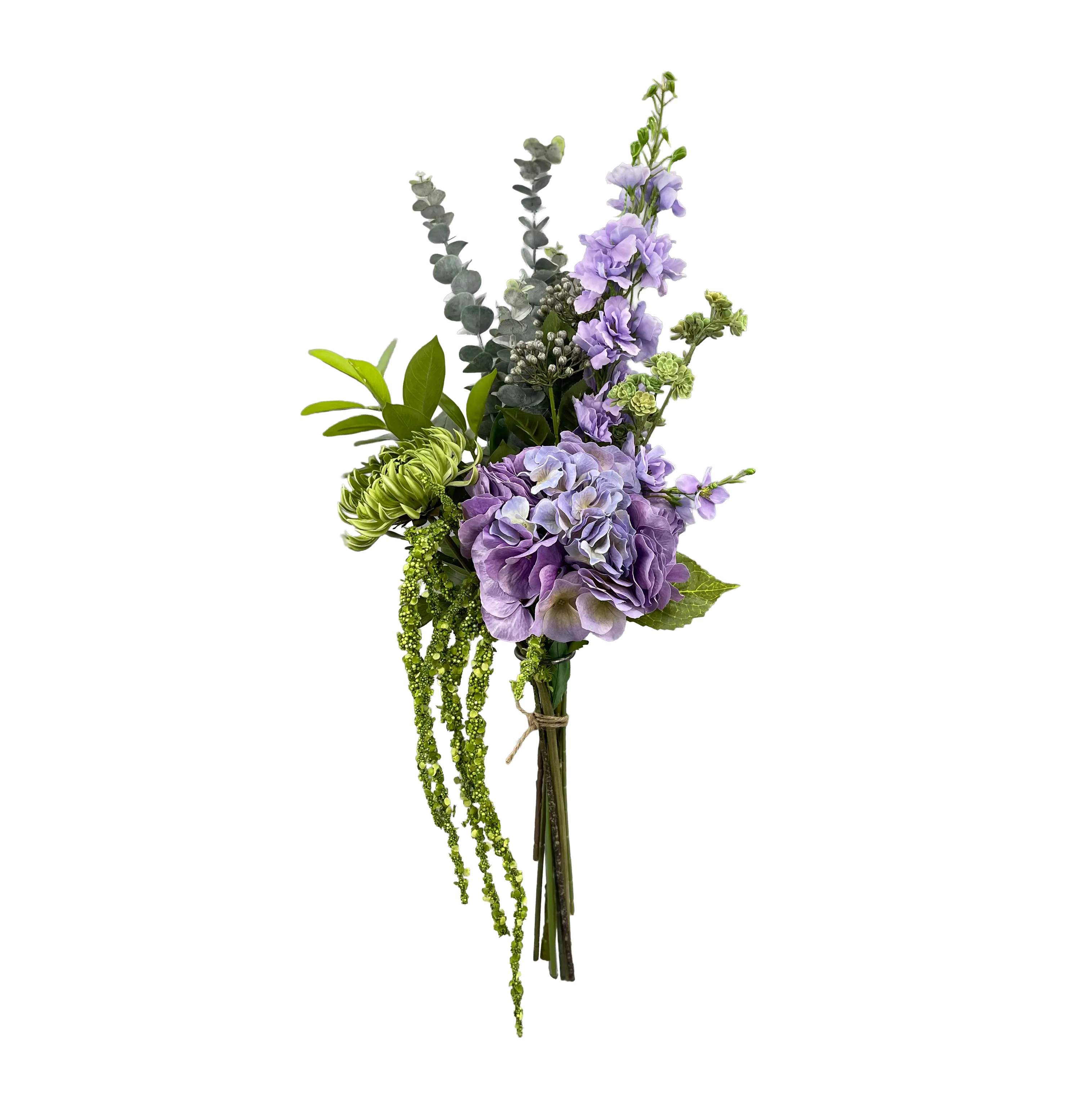 everbloom Kunstige blomster Kunstig Real Touch Blomsterbuket i Lilla, 1