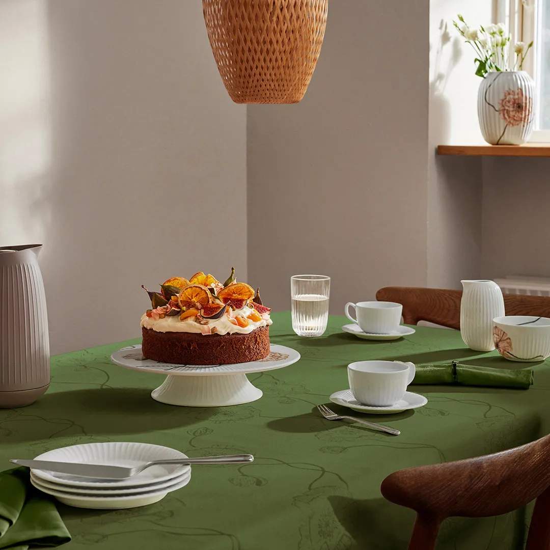 Kähler Duge Hammershøi Poppy Dug i Grøn, 220 cm, 5