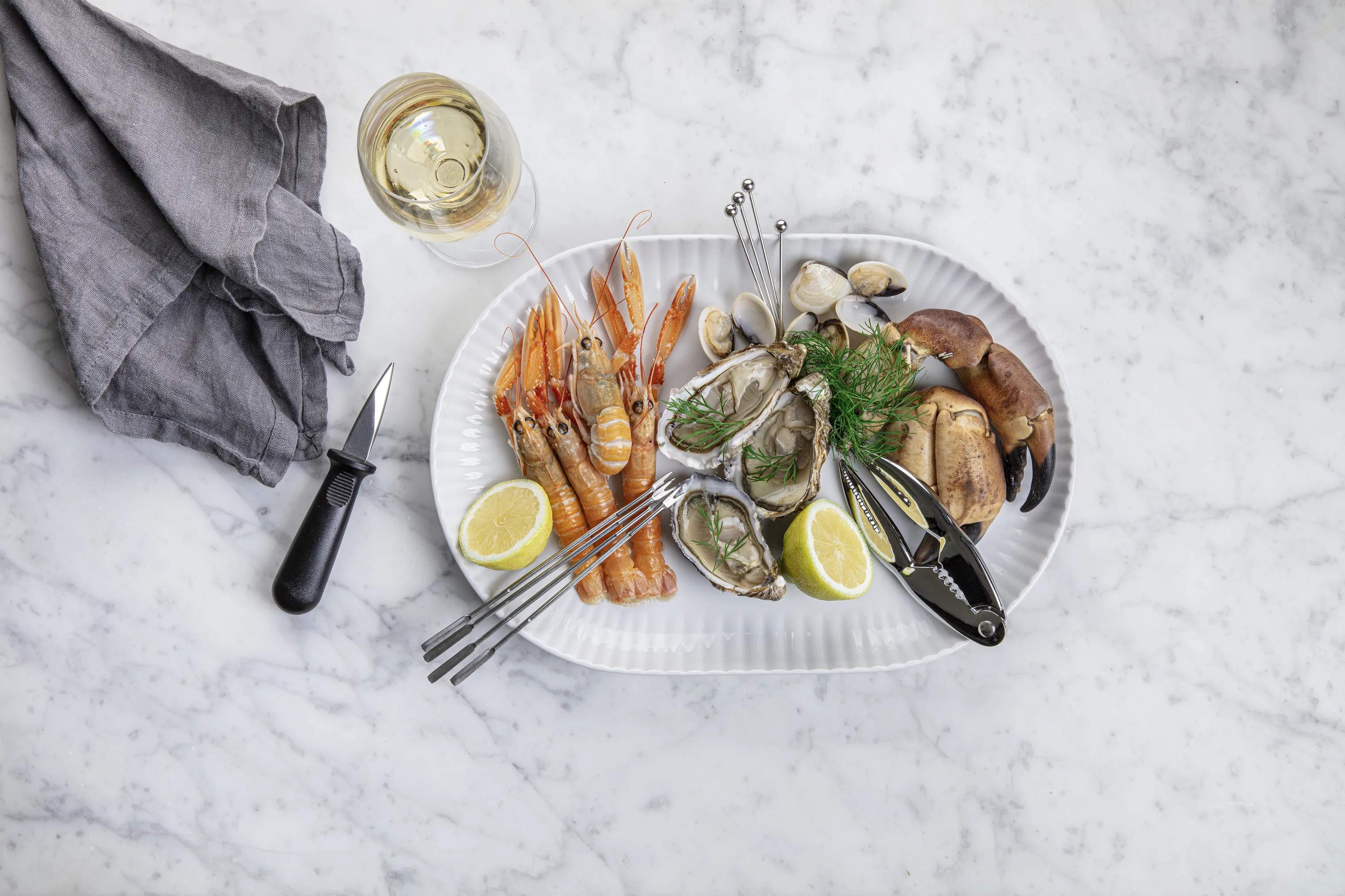 Cook & Baker Øvrigt køkkengrej Skaldyrssæt - 12 dele i Stål/sort, 2