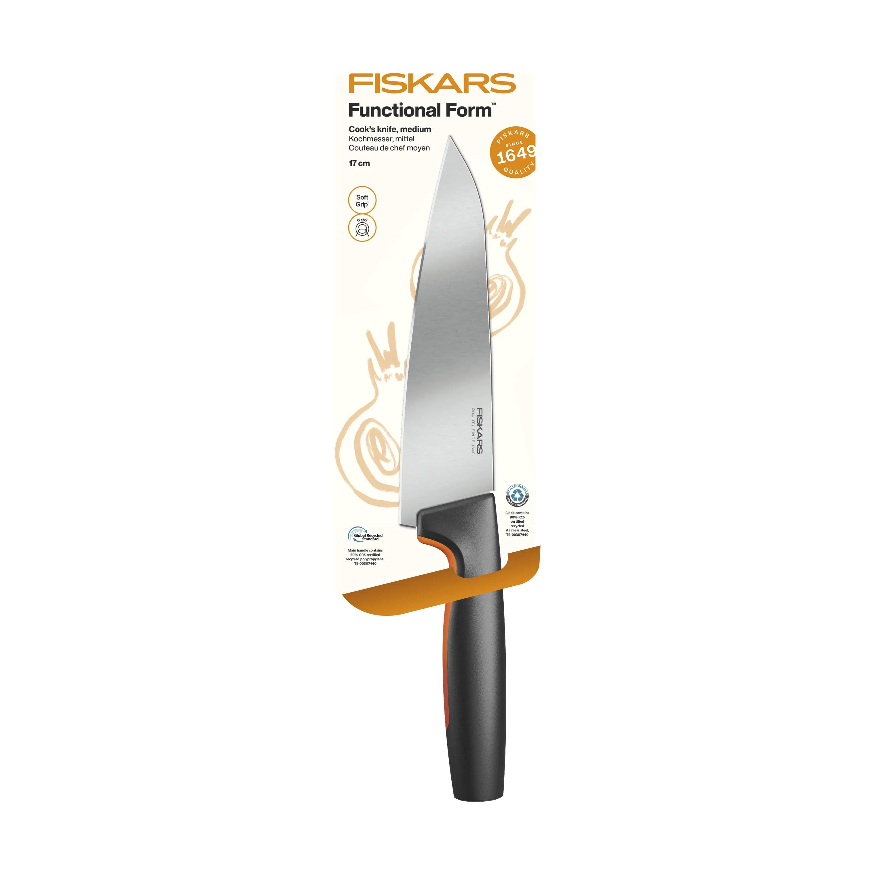 Fiskars Kokkeknive Functional Form Kokkekniv i 35,5 cm, 4