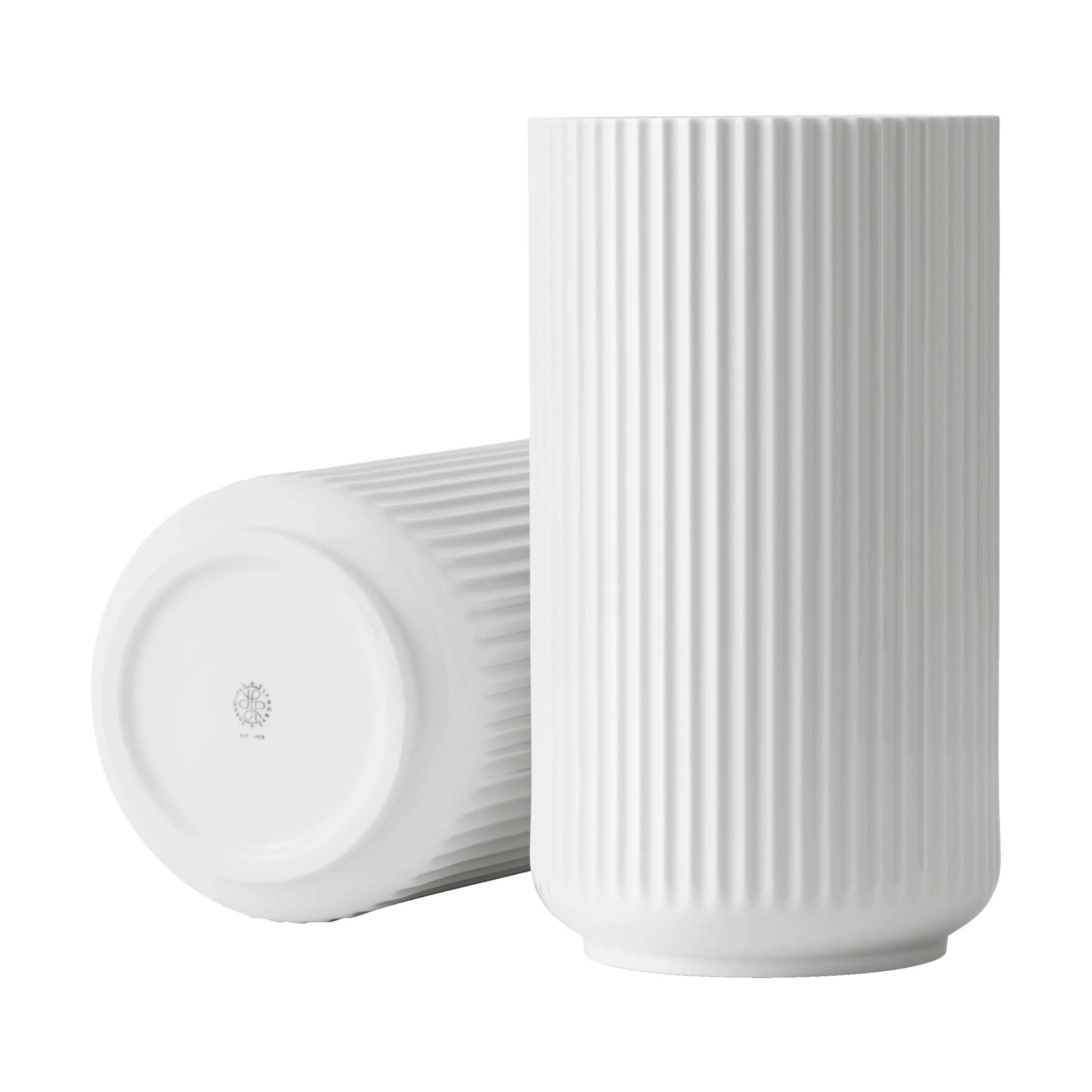 Lyngby Porcelæn Vaser Klassisk Lyngby Vase i Hvid, 31 cm, 2