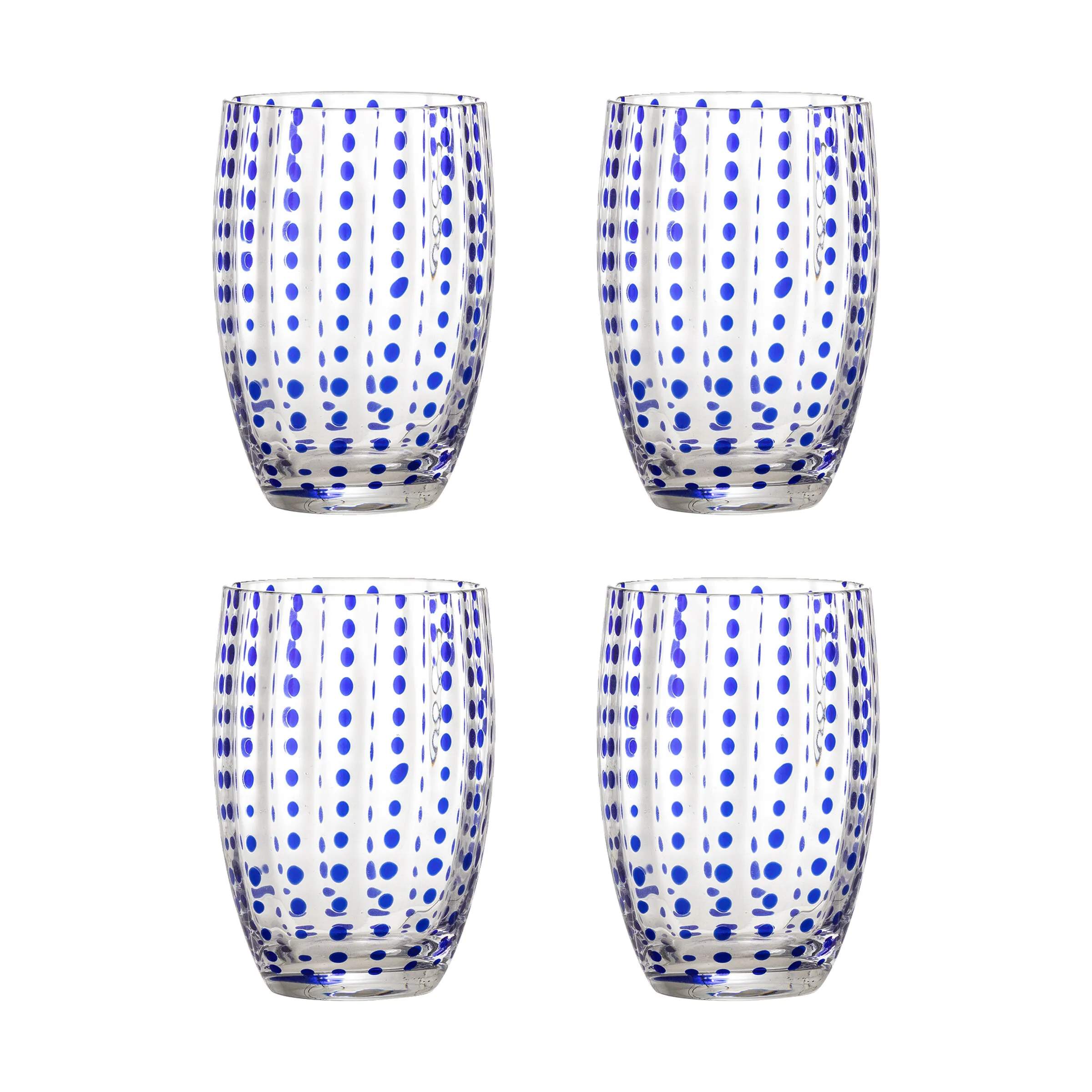 Bloomingville Vandglas Brinley Vandglas - 4 stk. i Blue, 1