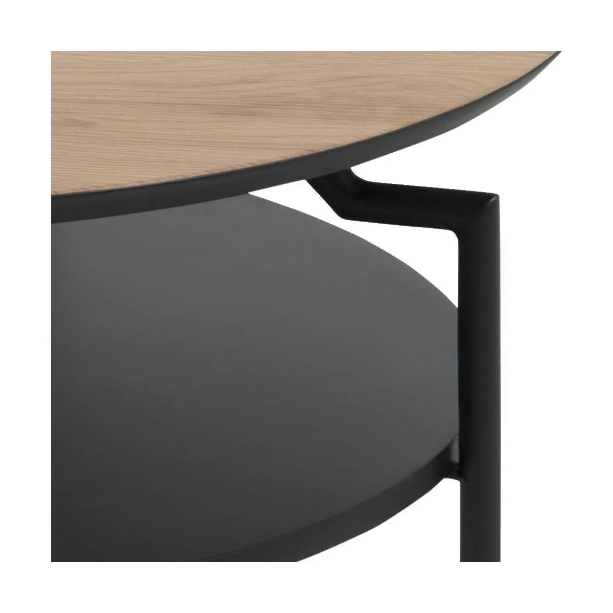 CASA Living Sofaborde Goldington Sofabord i Vild eg/sort, 3
