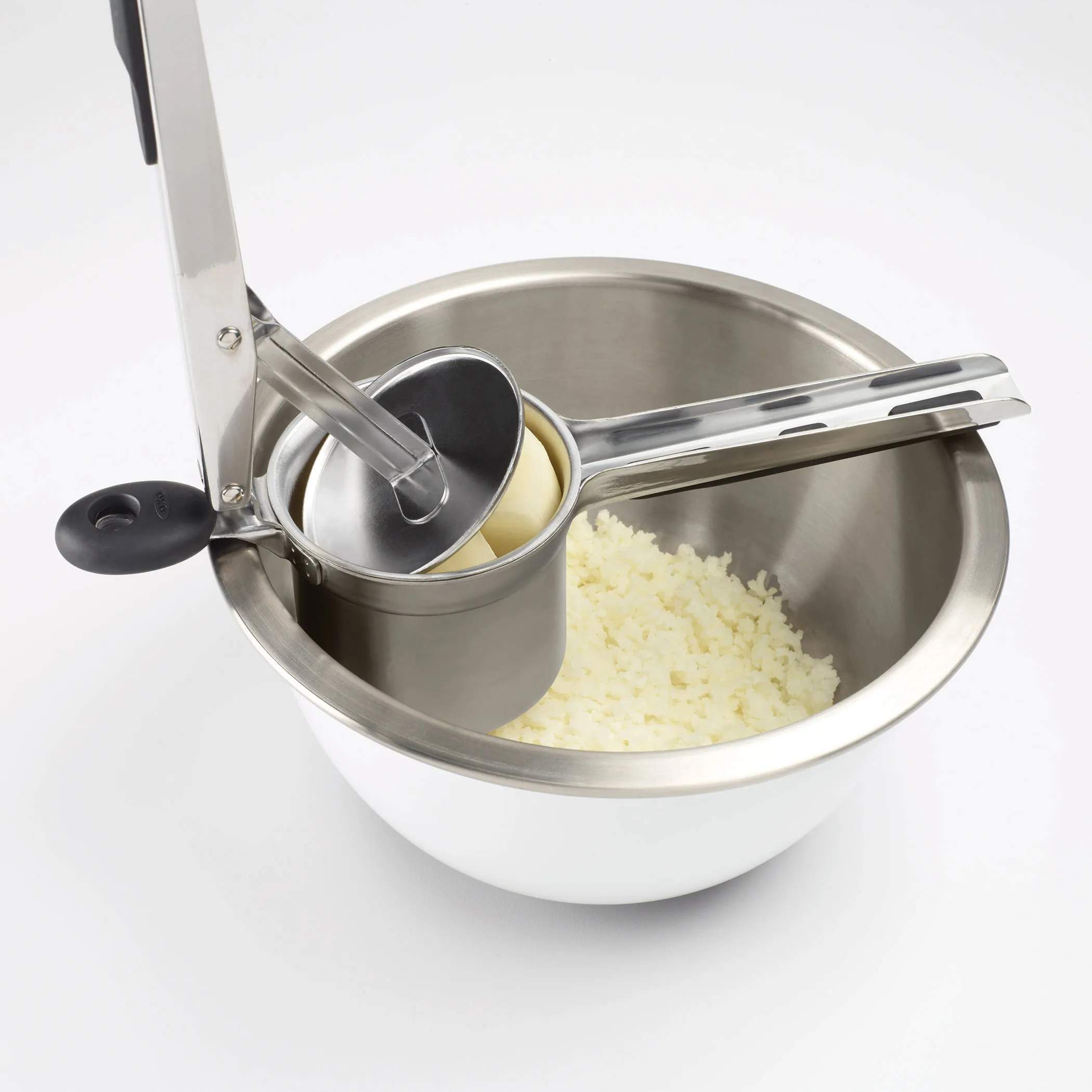 OXO Kartoffelstampere Purepresser i Sølvfarvet/Sort, 3