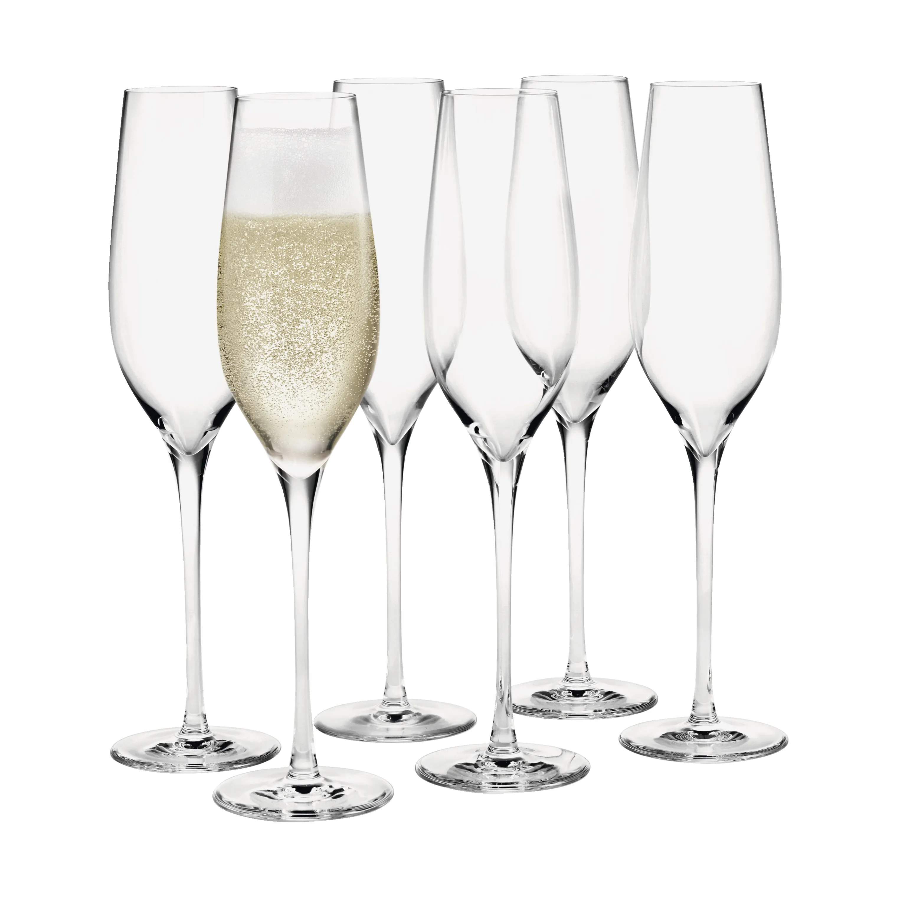 Holmegaard Champagneglas Cabernet Champagneglas - 6 stk. i Klar, 1