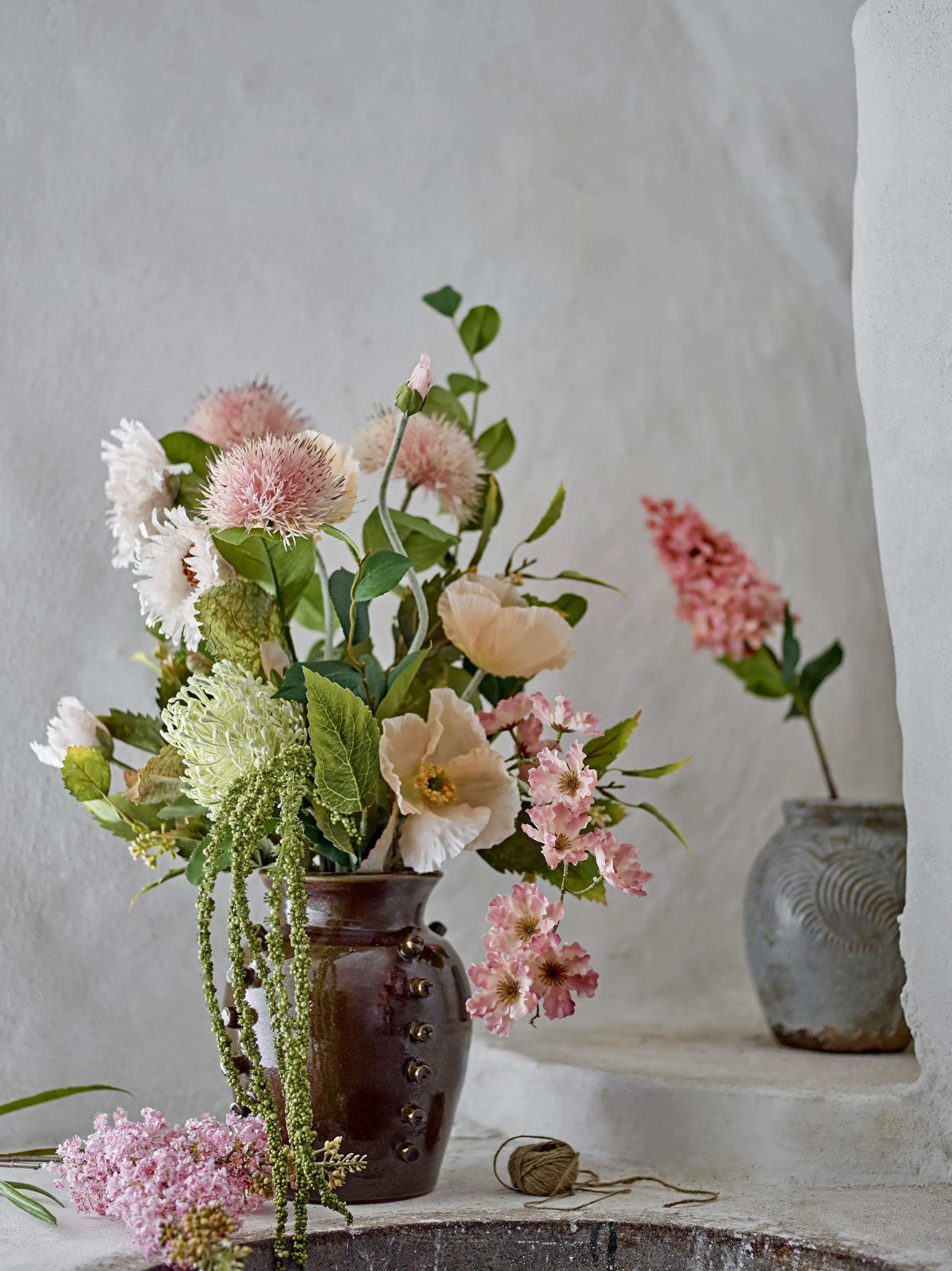 Bloomingville Kunstige blomster Kunstig blomst - Chrysantemum stilk i Hvid/lyserød, 2