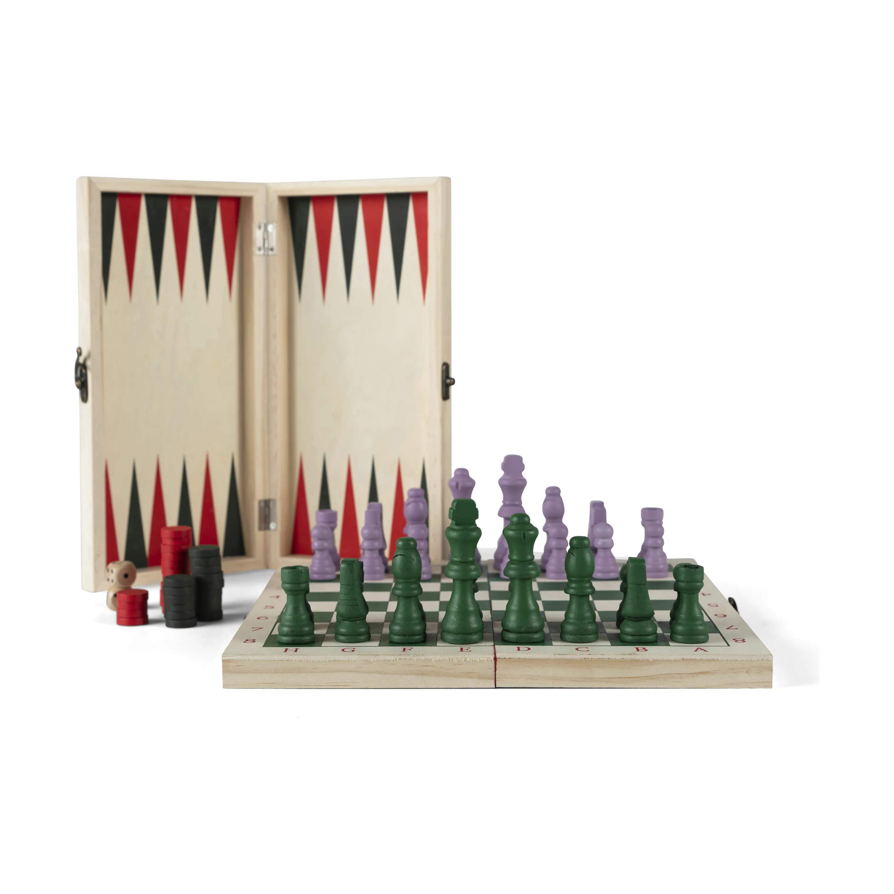 Beth Skak/backgammon, multifarvet, large