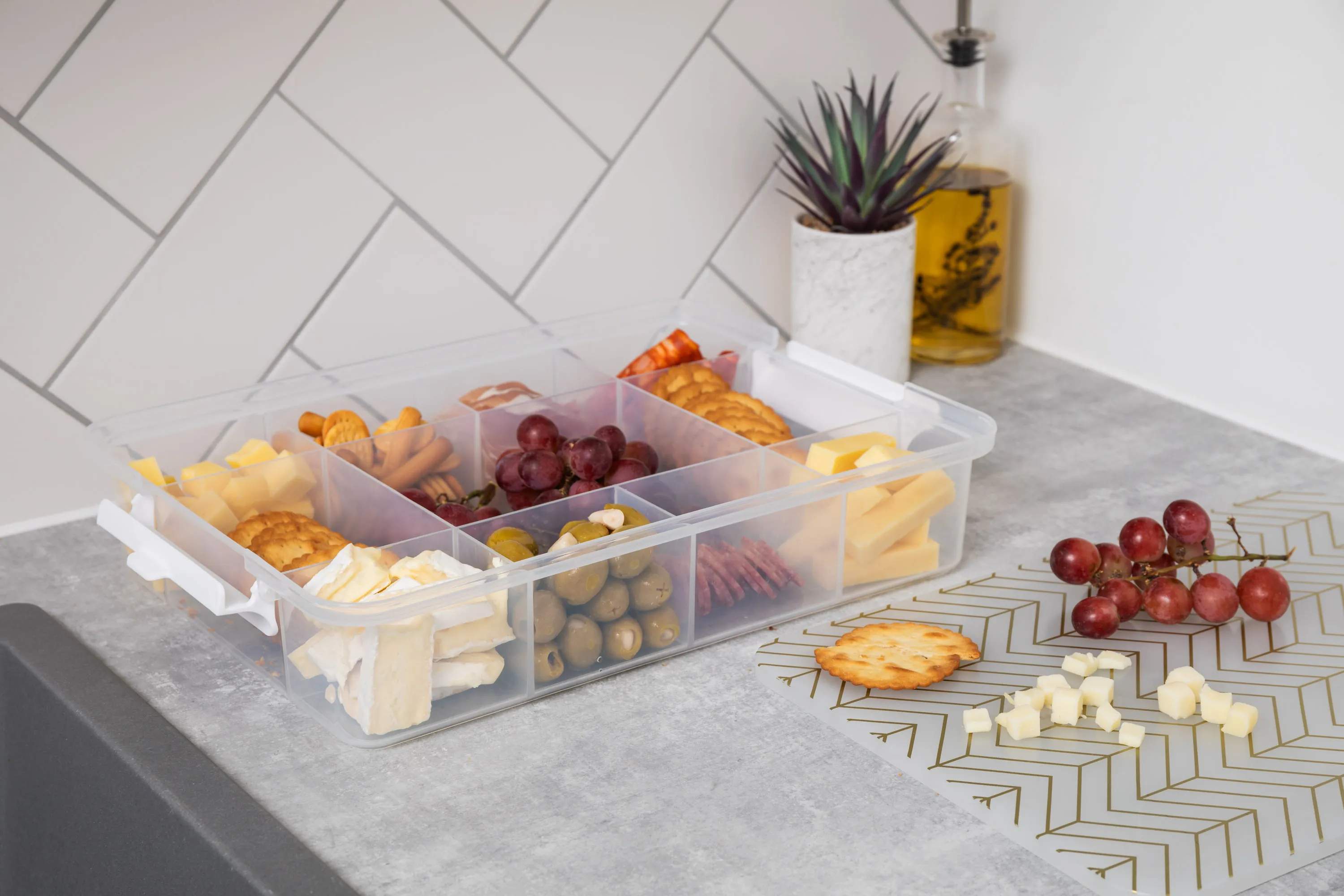 Farberware Opbevaringsbokse Snacklebox Snackboks i Hvid, 4