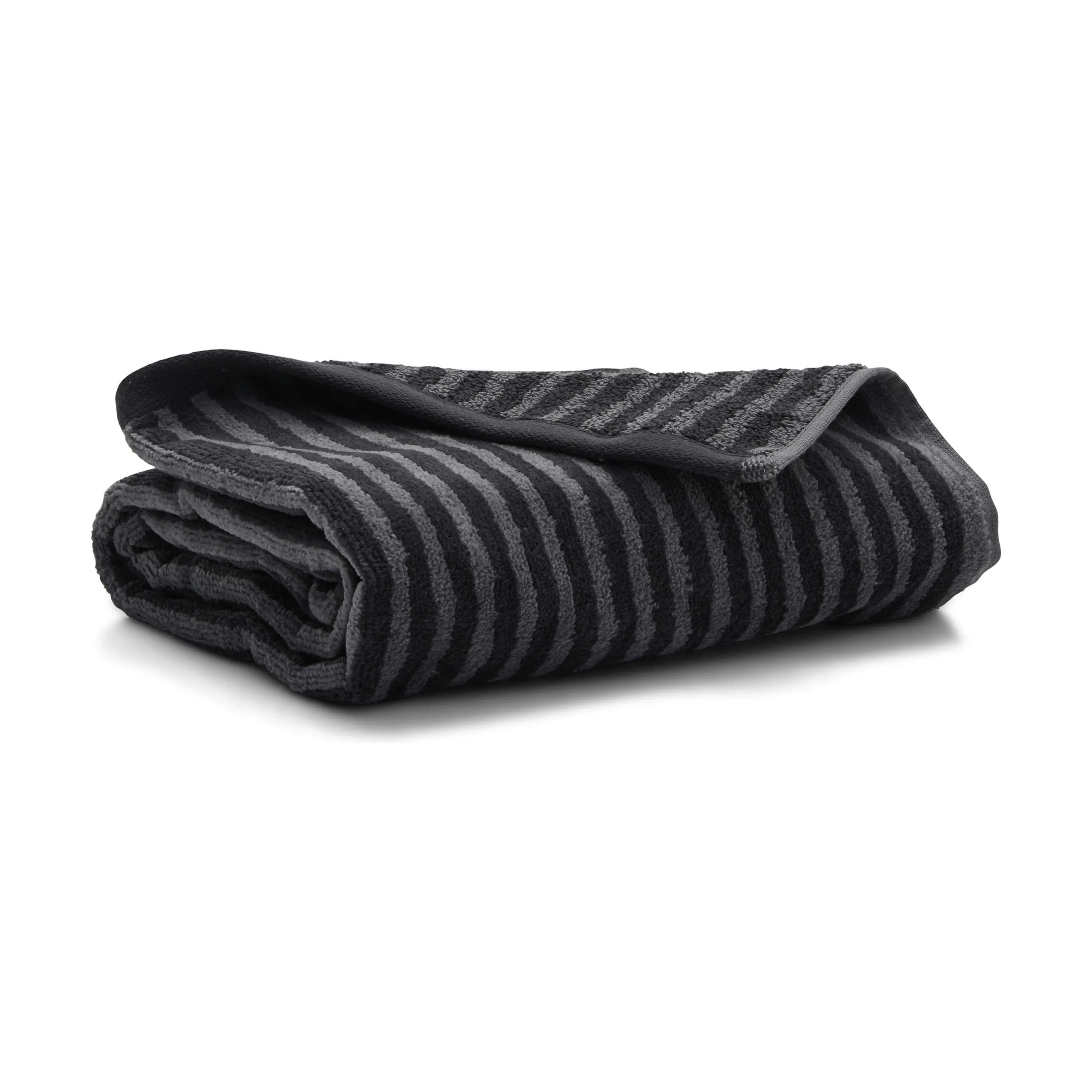 Håndklæde, lysegrå/mørkegrå, large